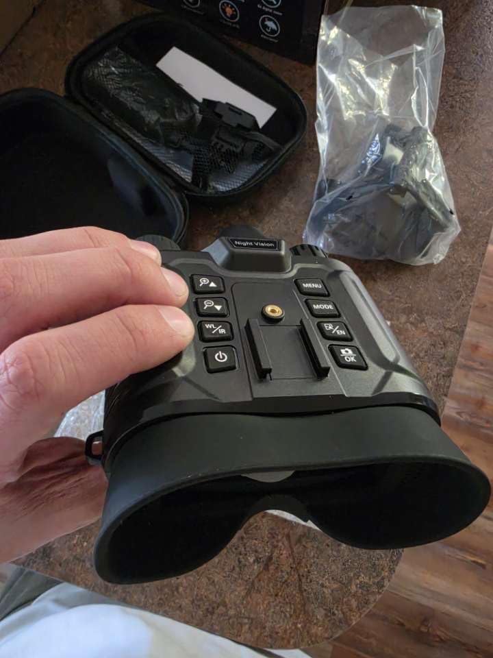 Dsoon Night Vision Goggles, Upgraded Rechargeable Head-Mounted Night Vision Binoculars with Infrared, Hands Free, Tactical Flashlight, 1312FT, 8X Digital Zoom customer photo 1