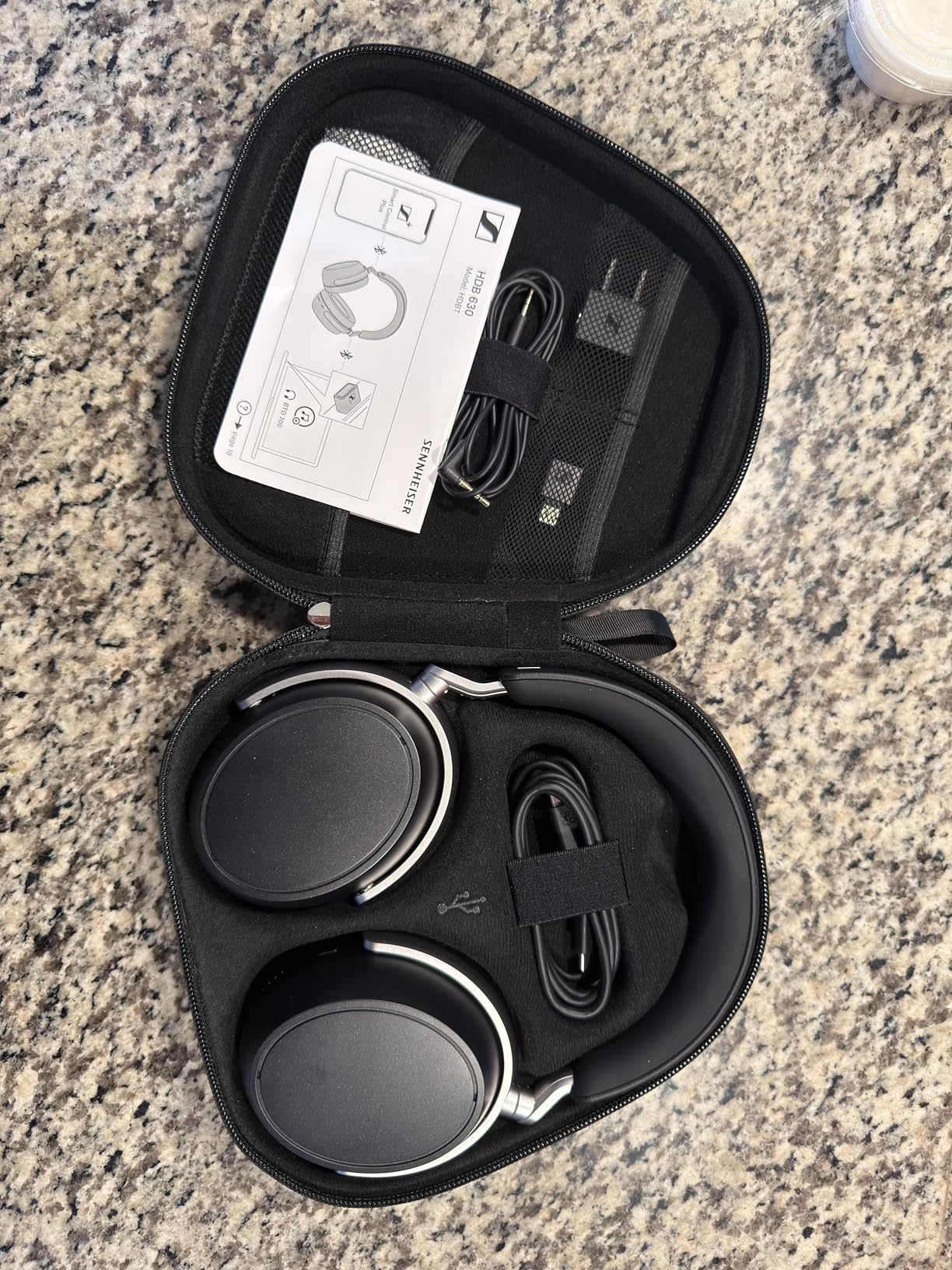 Sennheiser HDB 630 Wireless Over-Ear Headphones - Hi-Res Audiophile Sound, Adaptive Noise Cancellation, Parametric EQ, 60 Hour Battery Life, USB-C Low-Latency Bluetooth Adapter, Black customer photo 2