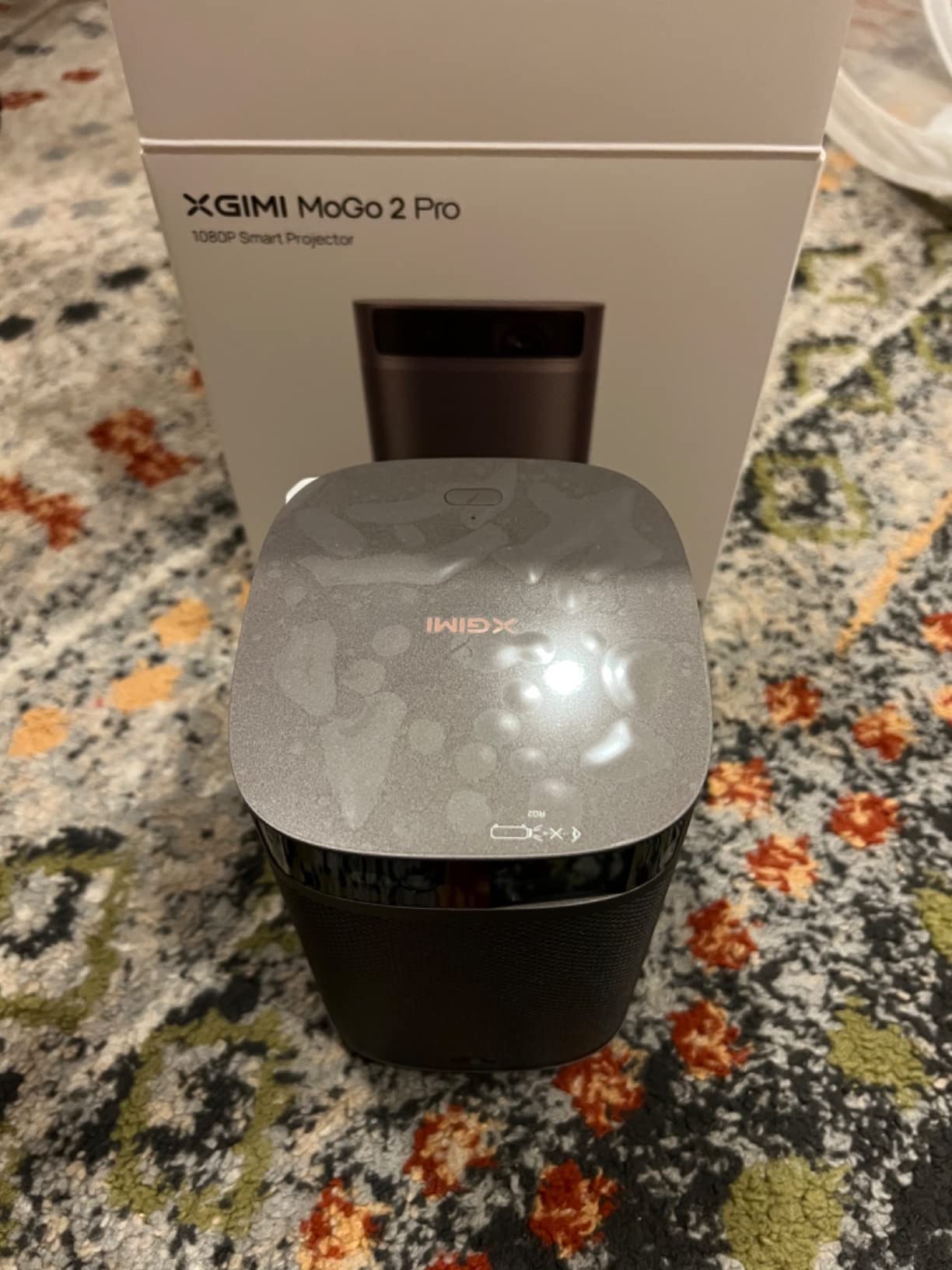 XGIMI MoGo 2 Pro (New) 1080P Portable Projector, Google TV with Licensed Netflix, with WiFi and Bluetooth, 430 ISO Lumens, 2X8W Speakers, Supports 4K, Auto Focus, Object Avoidance, Screen Adaption customer photo 1