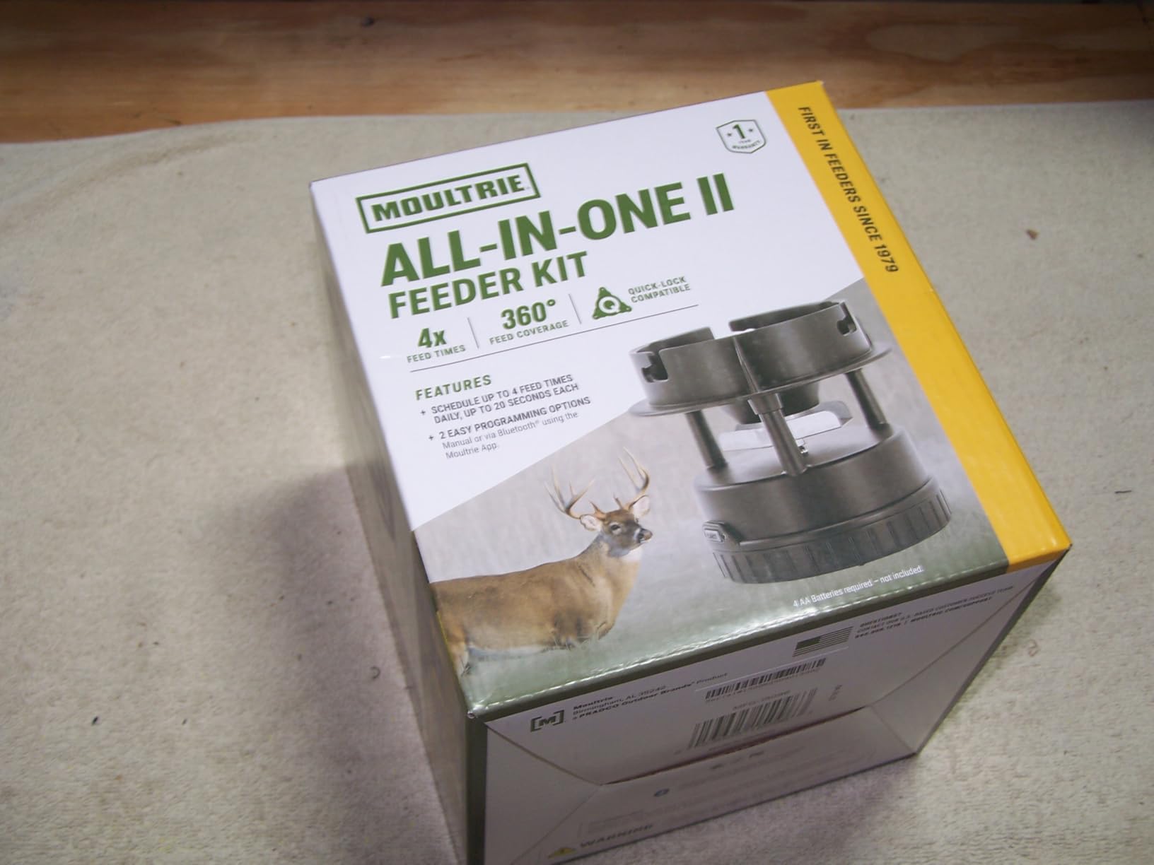 Moultrie All-in-One II Feeder Kit - Bluetooth App Control, Pairs with Edge 3 for Full Remote Access, Quick-Lock, MFG-15096 customer photo 1