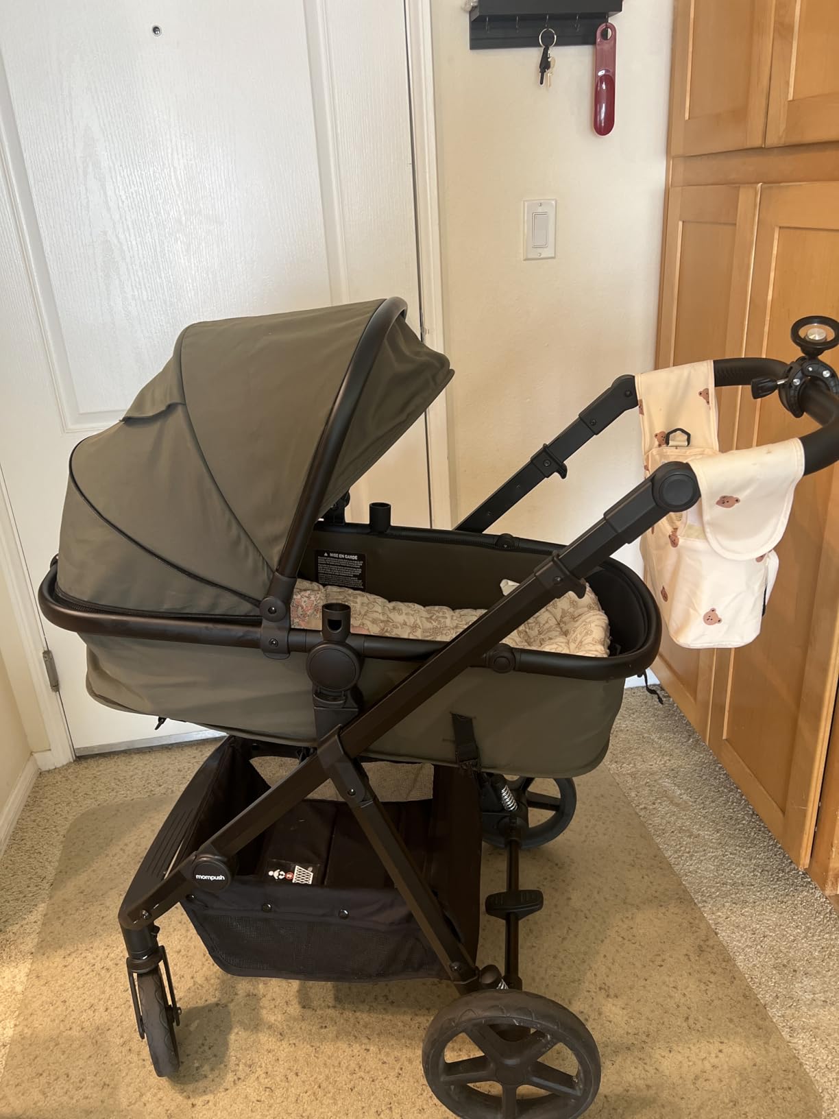 Mompush Meteor2 Baby Stroller 2-in-1 with Newborn Mode, Large Shock-Absorbing Wheels, Car Seat Adapter Included - Full-Size Infant & Toddler Stroller for All-Terrain Family Outings customer photo 1