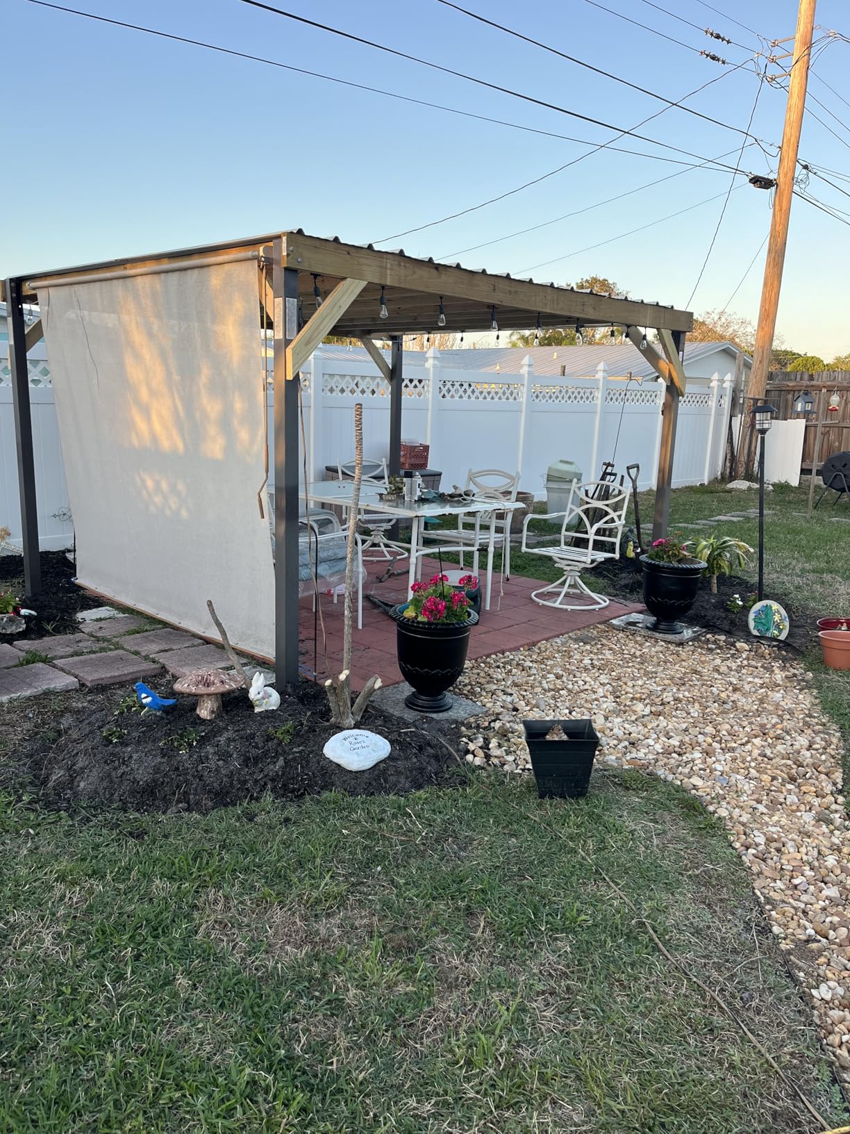 GarveeLife Roofing Panels for Metal Carport 20x25 ft, 20x20 ft, Heavy Duty Metal Carport Kits, 27 Ga. Galvanized Steel Ribbed Panels, 60.23 in x 19.68 in, 16 Pcs, White customer photo 1