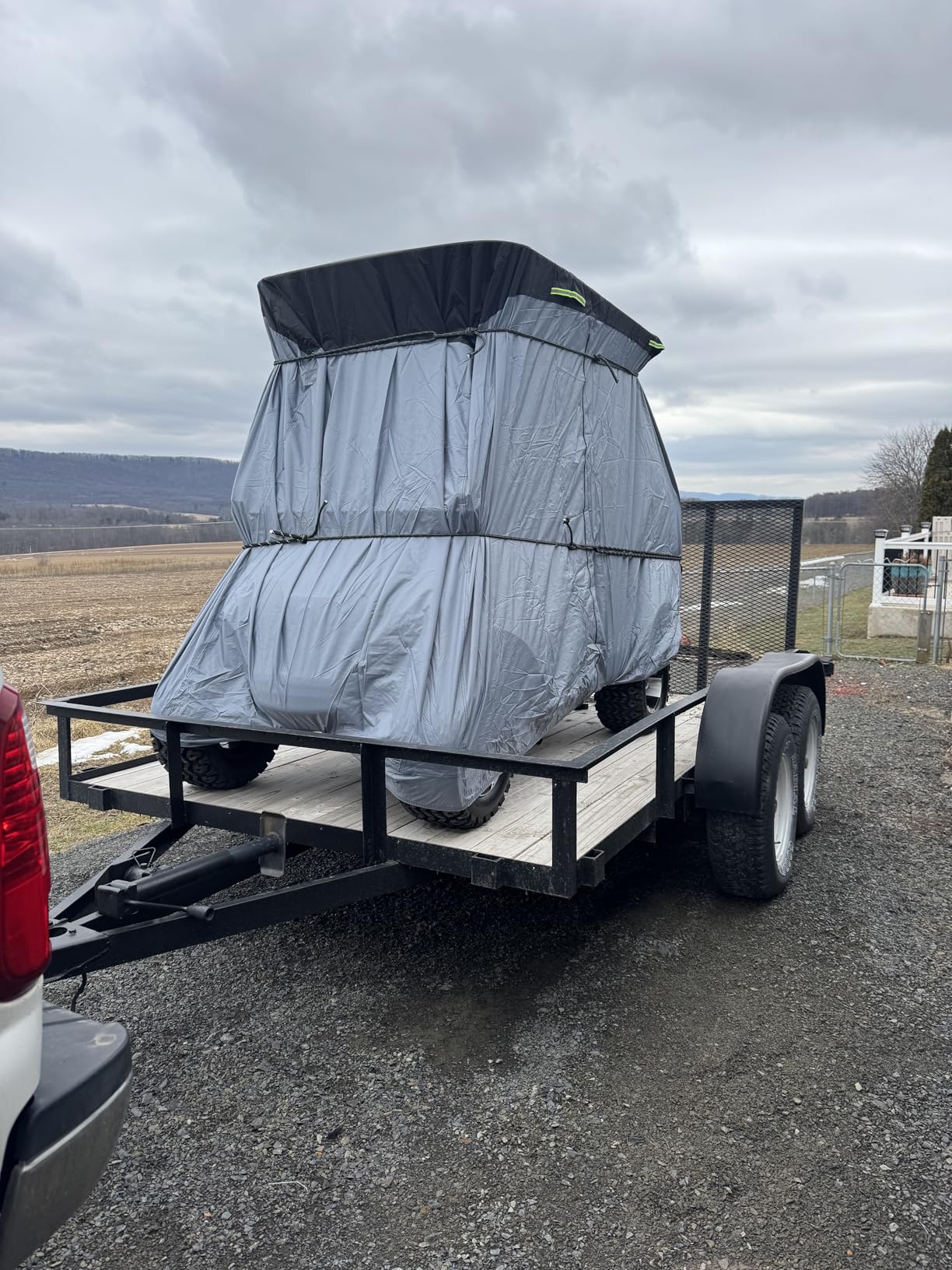 Ultra Thick 900D+600D Golf Cart Cover 2/4/6 Passenger 100% Waterproof Universal Fit for Yamaha, Club Car, EZGO with Large Storage & Toss Bag for All Weather Protection customer photo 1