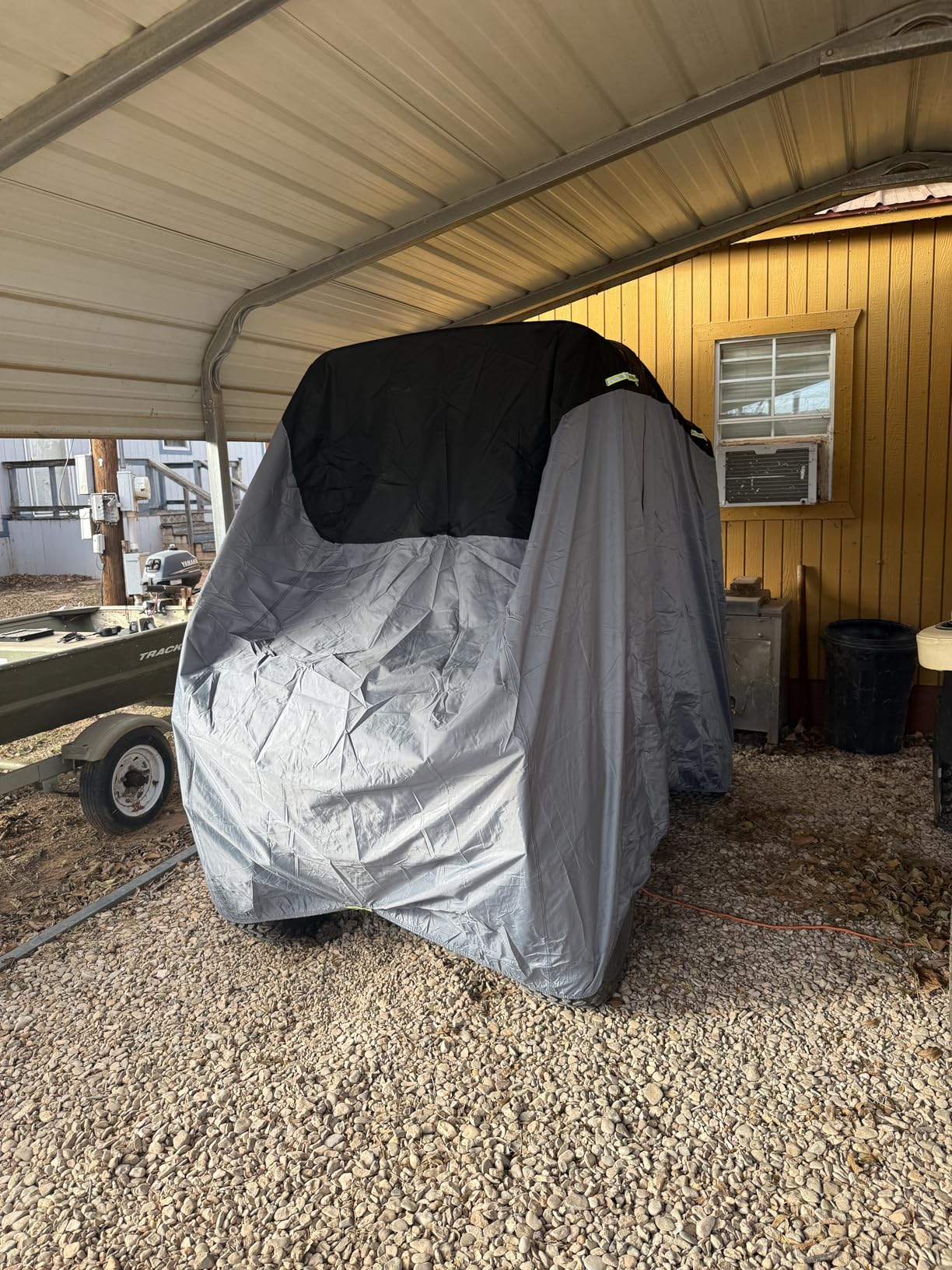Ultra Thick 900D+600D Golf Cart Cover 2/4/6 Passenger 100% Waterproof Universal Fit for Yamaha, Club Car, EZGO with Large Storage & Toss Bag for All Weather Protection customer photo 2