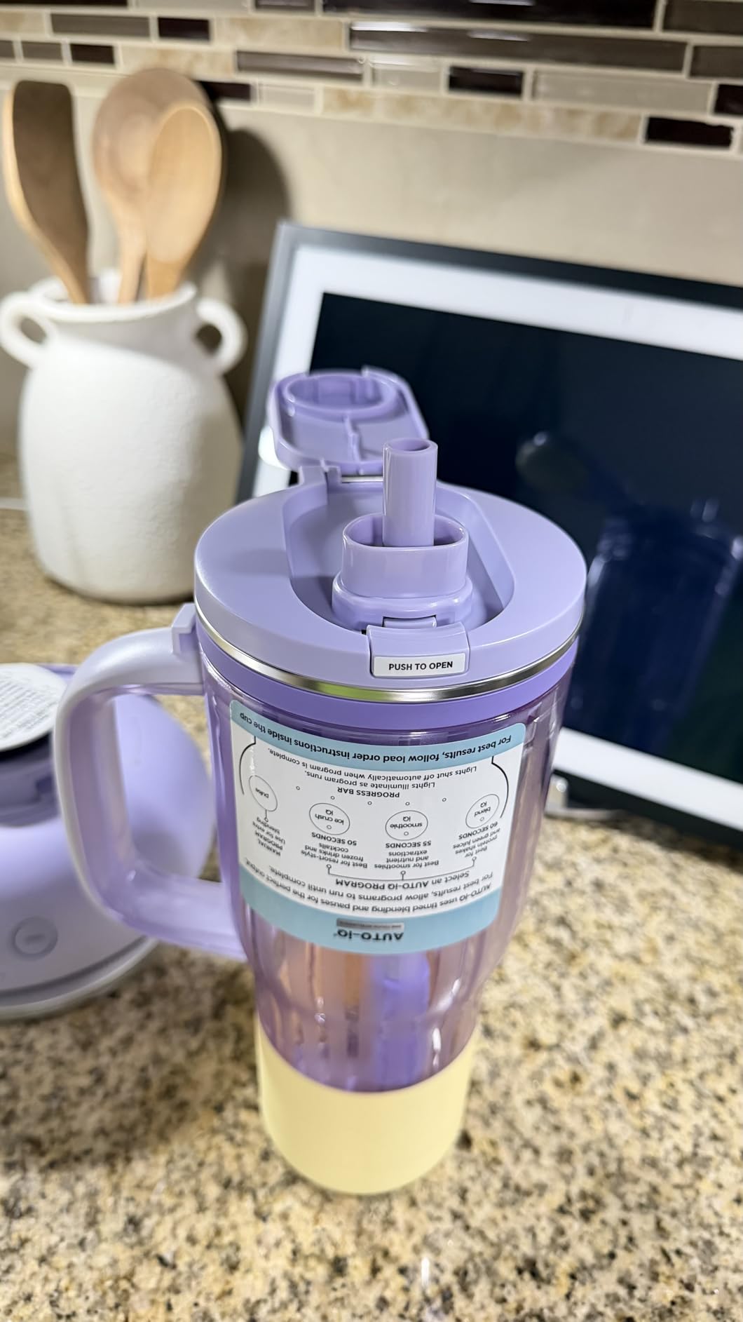 Ninja Blendboss Personal Blender (DB351PR) | 26oz Travel Tumbler with LeakProof Lid & Detachable Straw | Lavender Lemonade customer photo 1