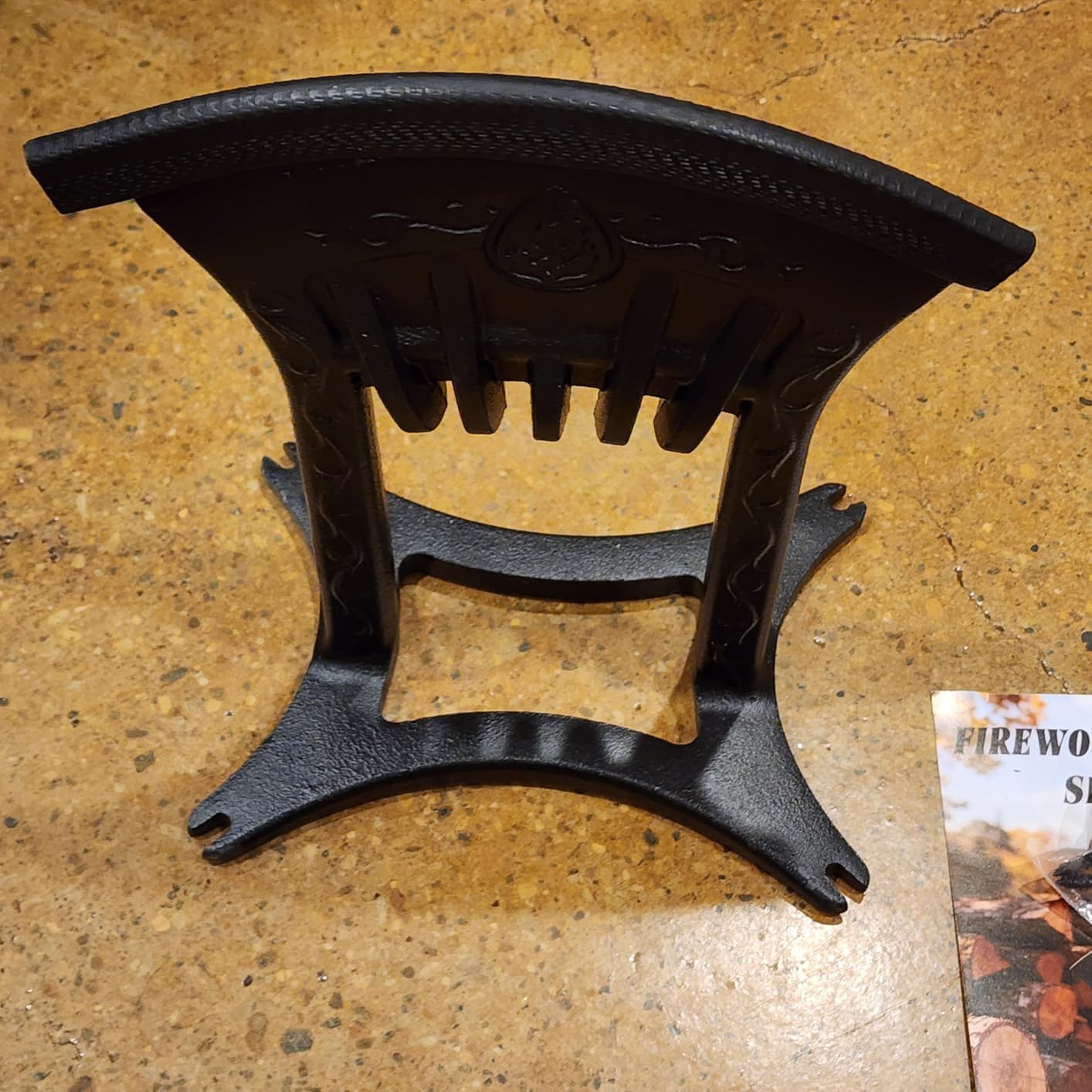 Kindling Splitter for Wood,One-Piece Molding Cast Iron Log Splitter,Manual Wood Splitter with 3 Lbs Sledge Hammer,Firewood Splitter Tool（Medium-Sized） customer photo 2
