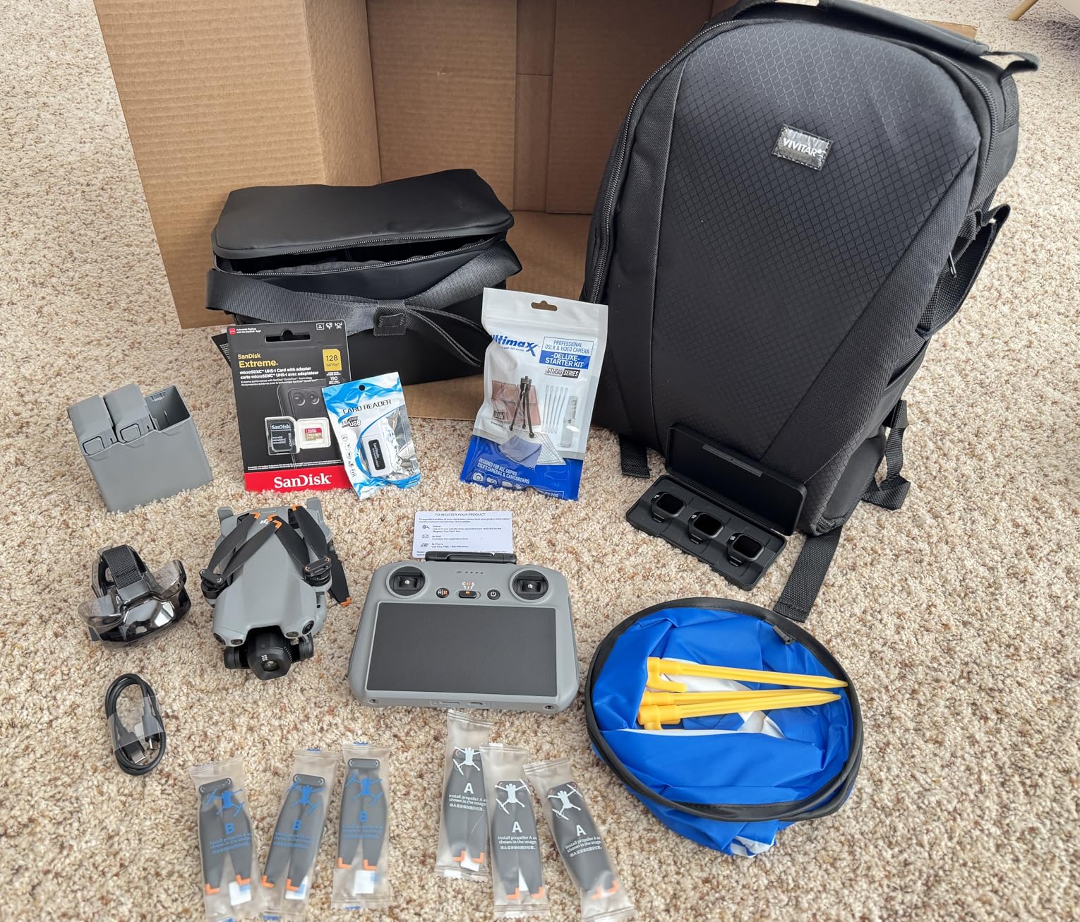 DJI Mini 5 Pro Drone Fly More Combo with RC 2 Controller (With Screen) Folding Drone with 4K Video, 36 Mins Flight Time, 3 Batteries Bundle with 128GB Memory Card, CPS 2 Year Warranty + Pilot Kit customer photo 2