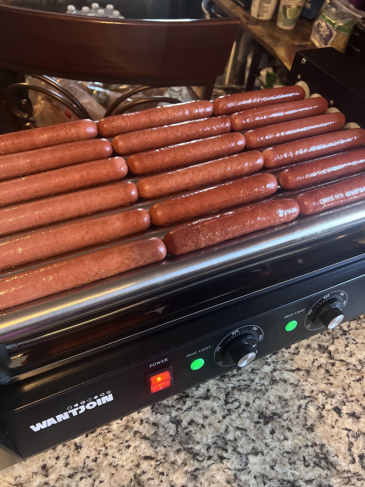 WantJoin Commercial Hot Dog Steamer - 38QT/36L Electric Hot Dog Steamer and Bun Warmer, Stainless Steel Hot Dog Cabinet with Tempered Glass 200-275 Sausages & 40-45 Buns customer photo 1