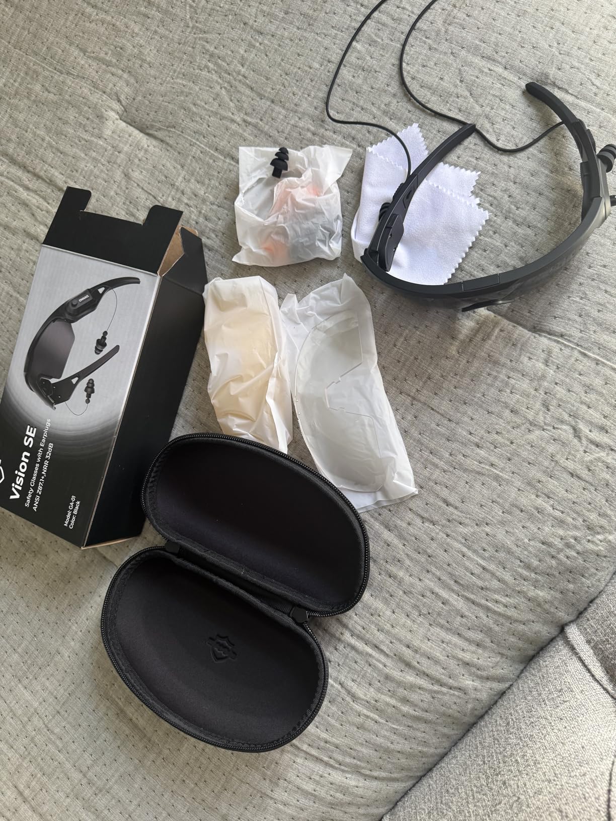 ONNAIS Shooting Glasses with Earplugs - ANSI Z87.1+ Safety Glasses with Detachable NRR 32dB Earplugs, Fathers Gifts for Men customer photo 1