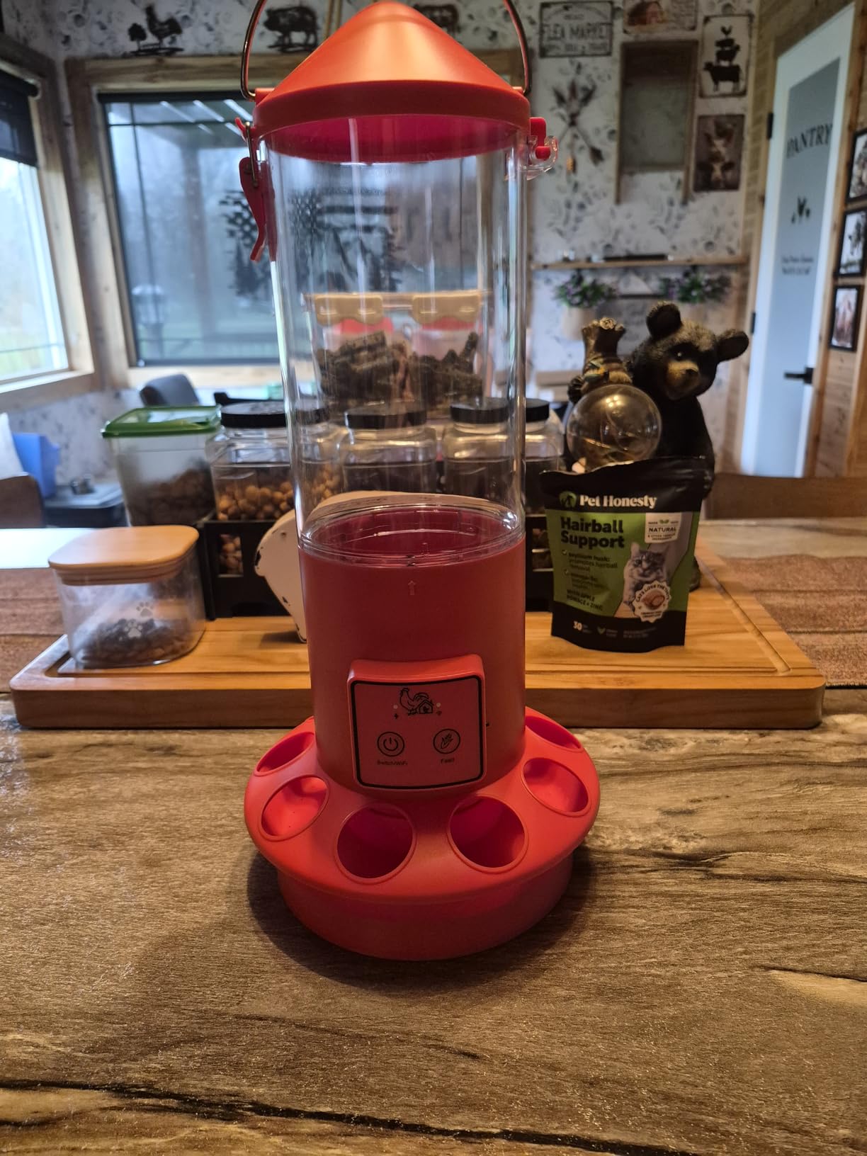 Automatic Chicken Feeder, Smart Chicken Coop Accessories, APP Smart Remote Control Chicken Feeders No Waste, Preset Feeder Schedule, 9 Chicken Feeder Port, Professional Poultry Feeding Equipment customer photo 2
