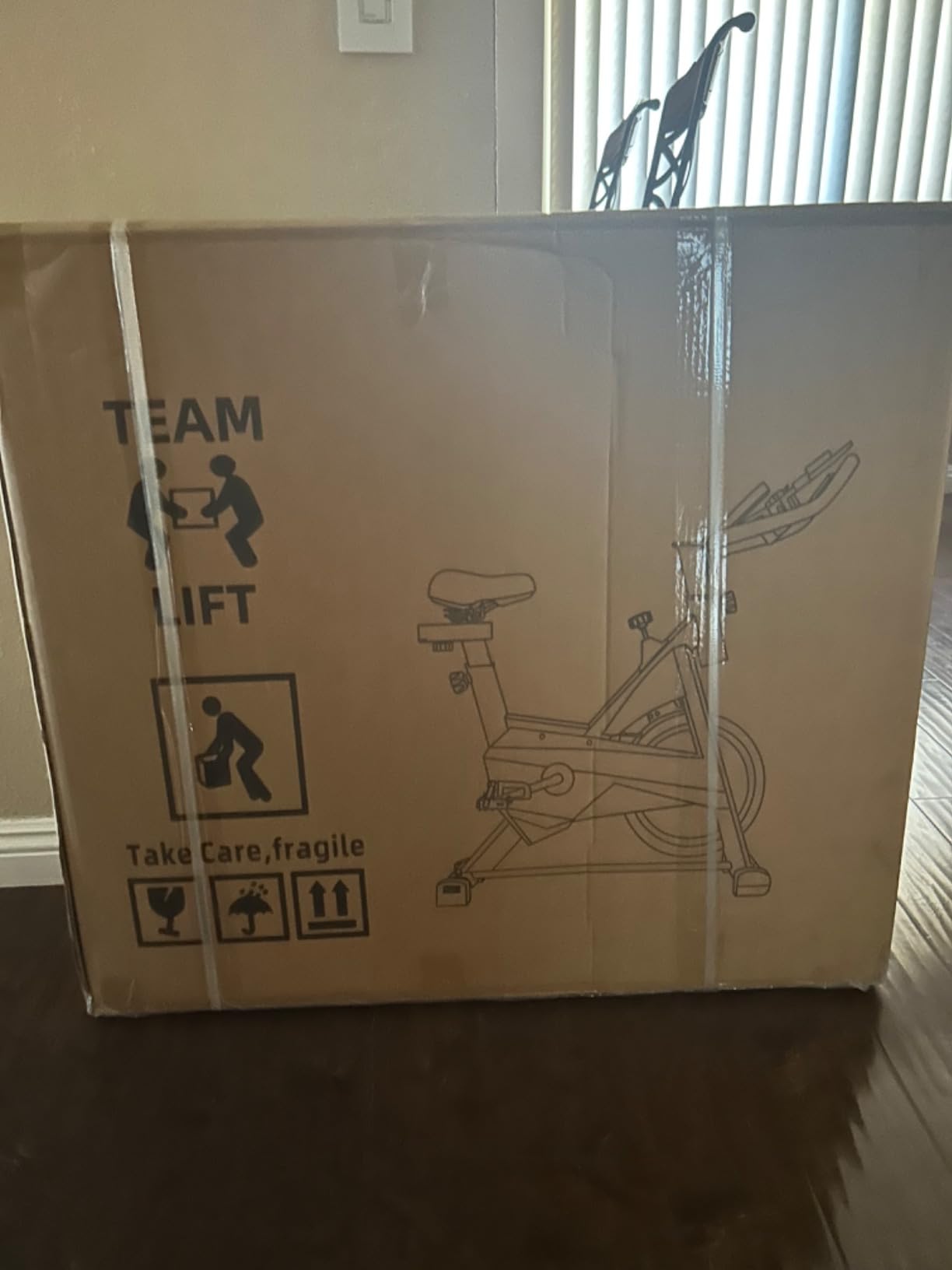 Exercise Bikes Stationary, Exercise Bike for Home Indoor Cycling Bike for Home Cardio Gym, Workout Bike with Mount & LCD Monitor, Silent Belt Drive customer photo 2