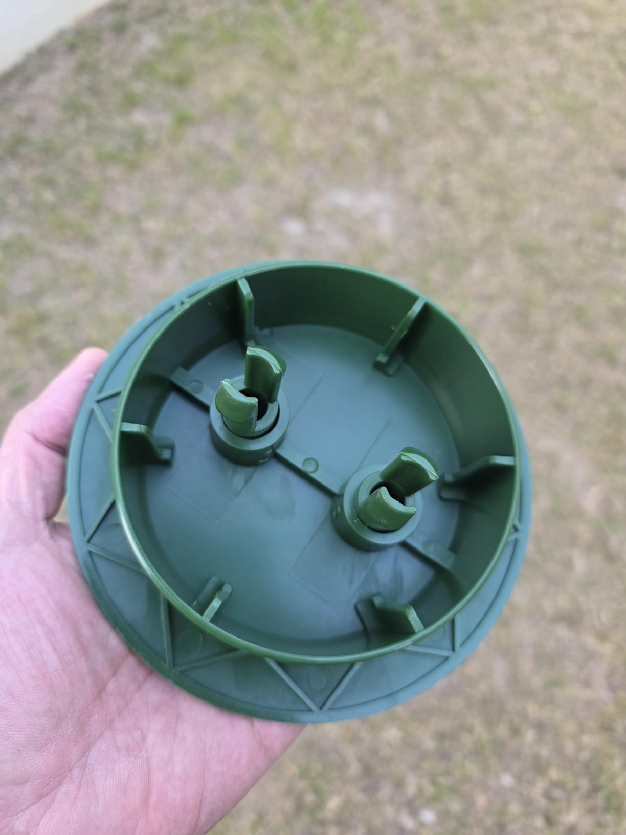 4 inch Pop Up Drainage Emitter with Elbow, No Adapter Required, Fits 4 inch PVC D2729 (S&D), 4 inch SCH40, 4 inch SDR35, 4 inch Corrugated Pipe, 3 inch Corrugated Pipe, Dual-Rod Yard Drain Cover for Downspouts, 1PC customer photo 2