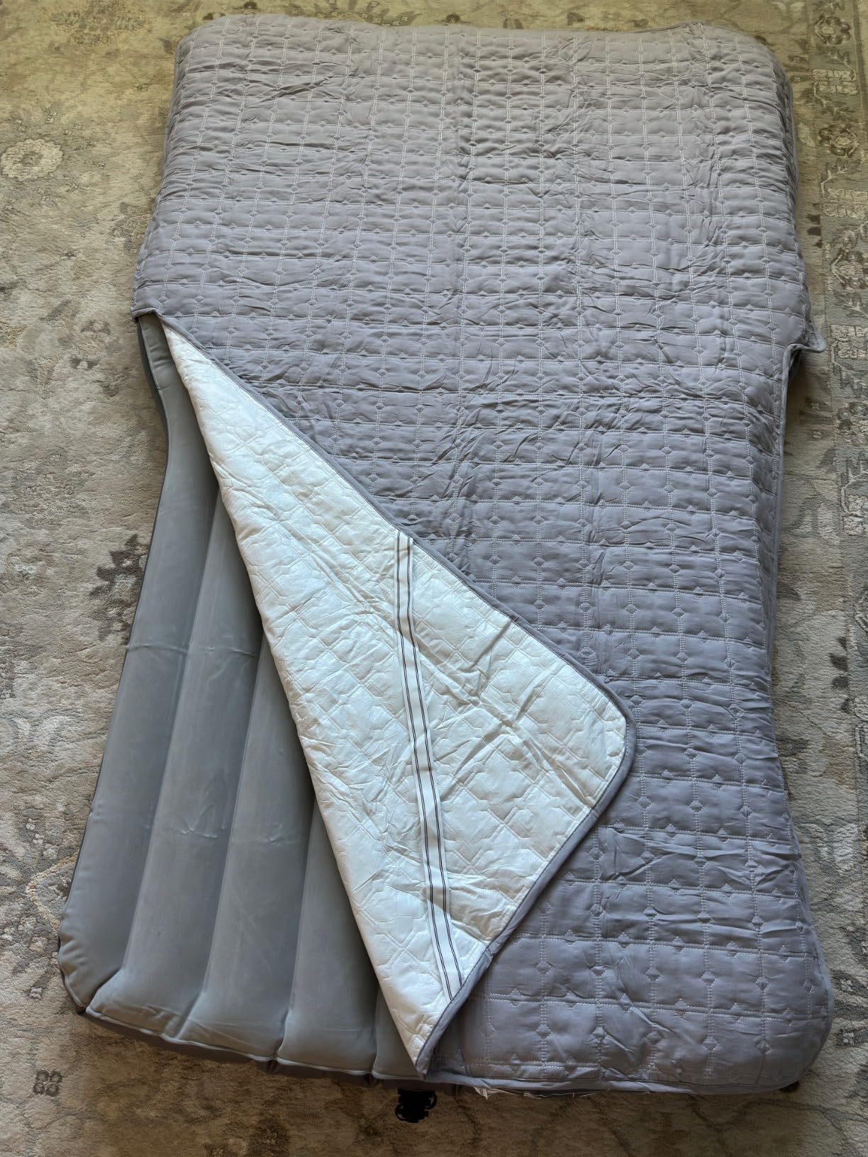 Umbrauto Back Seat Car Air Mattress: Cordless Inflatable SUV Car Camping Bed for Truck Van with Built-in Air Pump, Thickened Double-Sided Flocking Travel Car Sleeping Pad customer photo 2