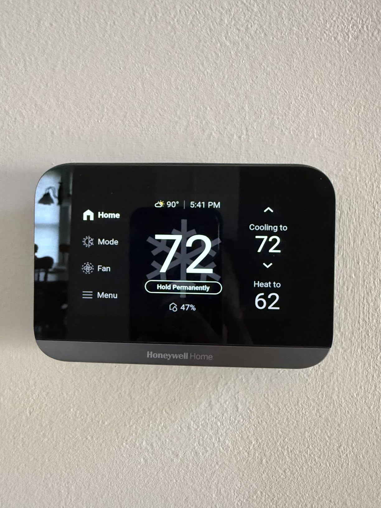 Honeywell Home X7S Smart Programmable Wi-Fi Thermostat with Humidity Monitoring, 4.3