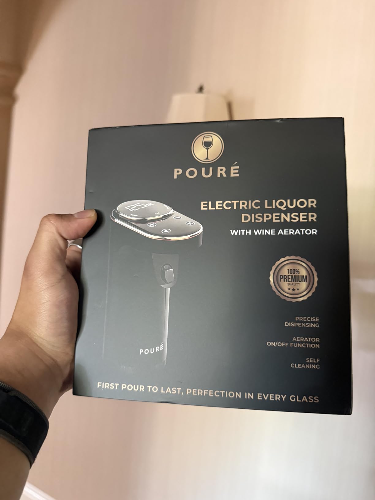 5-in-1 Electric Liquor Dispenser with Wine Aerator - Smart Drink Dispenser Whiskey Pump - Alcohol Output 1-999mL - Mothers Day Gift Essential - LED Touch Screen - Birthday Gift Men Women customer photo 2