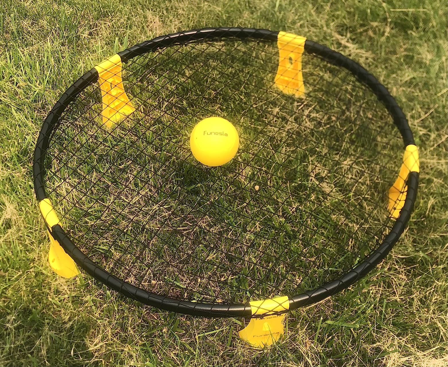 Roundnet Game Set - Outdoor Beach Volleyball Game, Quick Setup Non-Slip Ball Game with Hidden Needle Air Pump & Carry Bag customer photo 1