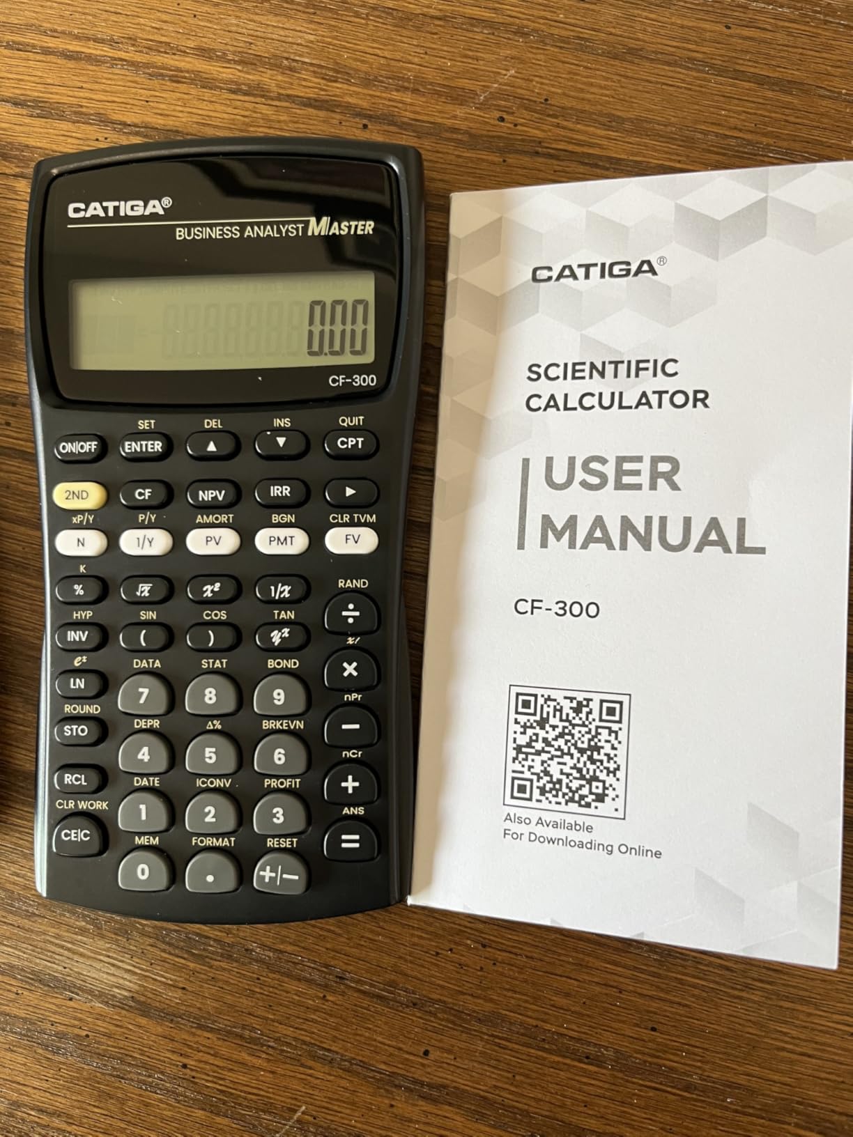 CATIGA Financial Calculator Business Analyst Master, TVM, IRR, NPV, Cash Flow, Amortization & Break-Even, Perfect for Real Estate, Banking, Accounting & Finance Professionals, 10-Digit LCD, CF-300 customer photo 1