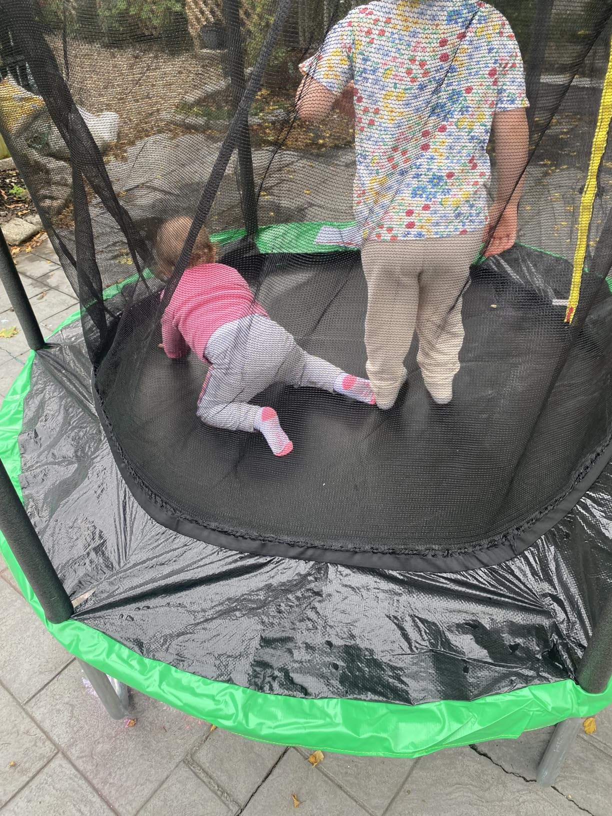 AOTOB 12 FT/14 FT Rectangle Trampoline - Perfect Outdoor Trampolines for Kids - Gymnastics Style Tranpoline with Enclosure & Ladder, Max Load 440 lbs customer photo 1