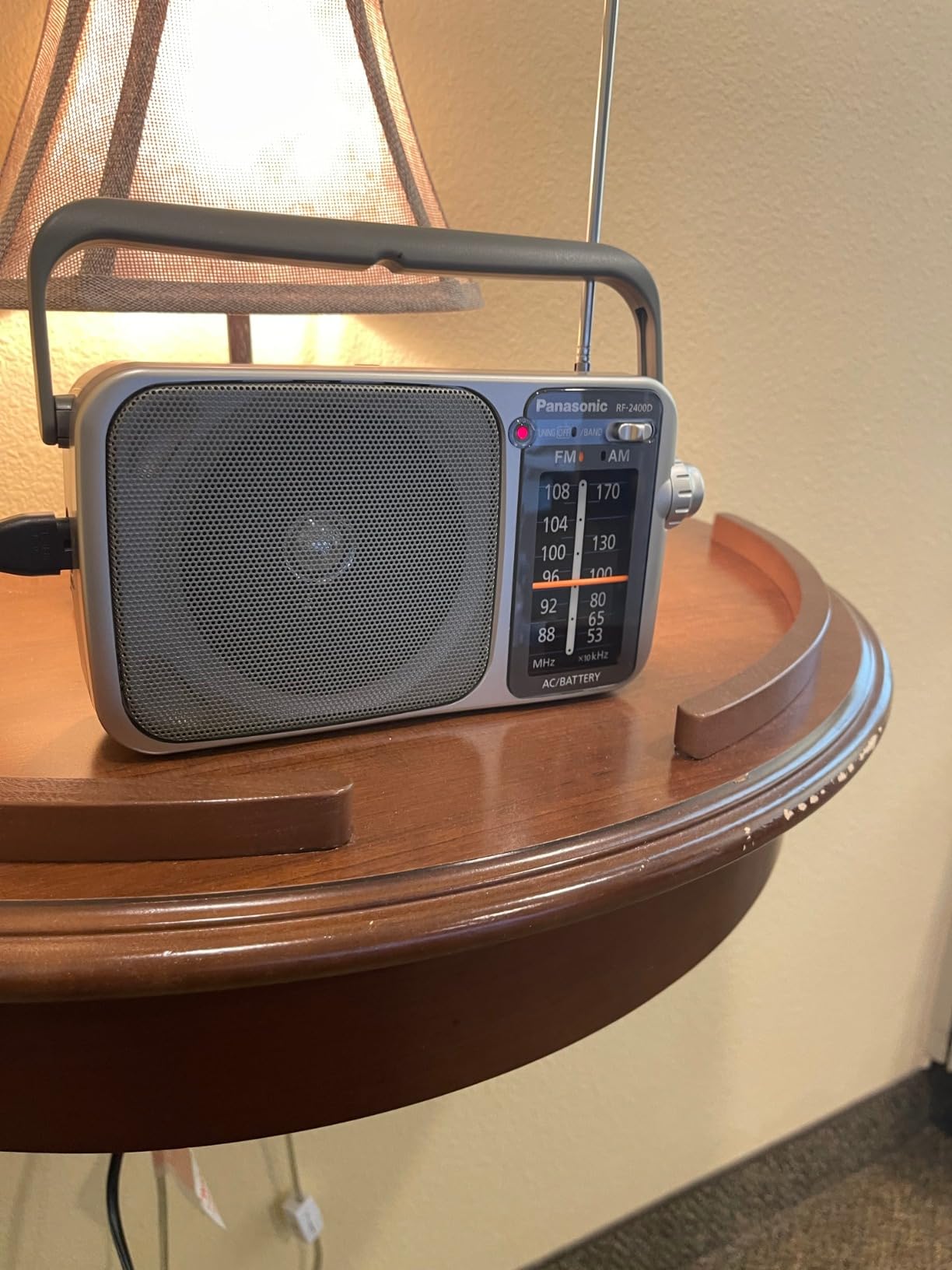 Panasonic Portable AM/FM Radio, Battery Operated Analog Radio, AC Powered, Silver (RF-2400D) customer photo 1