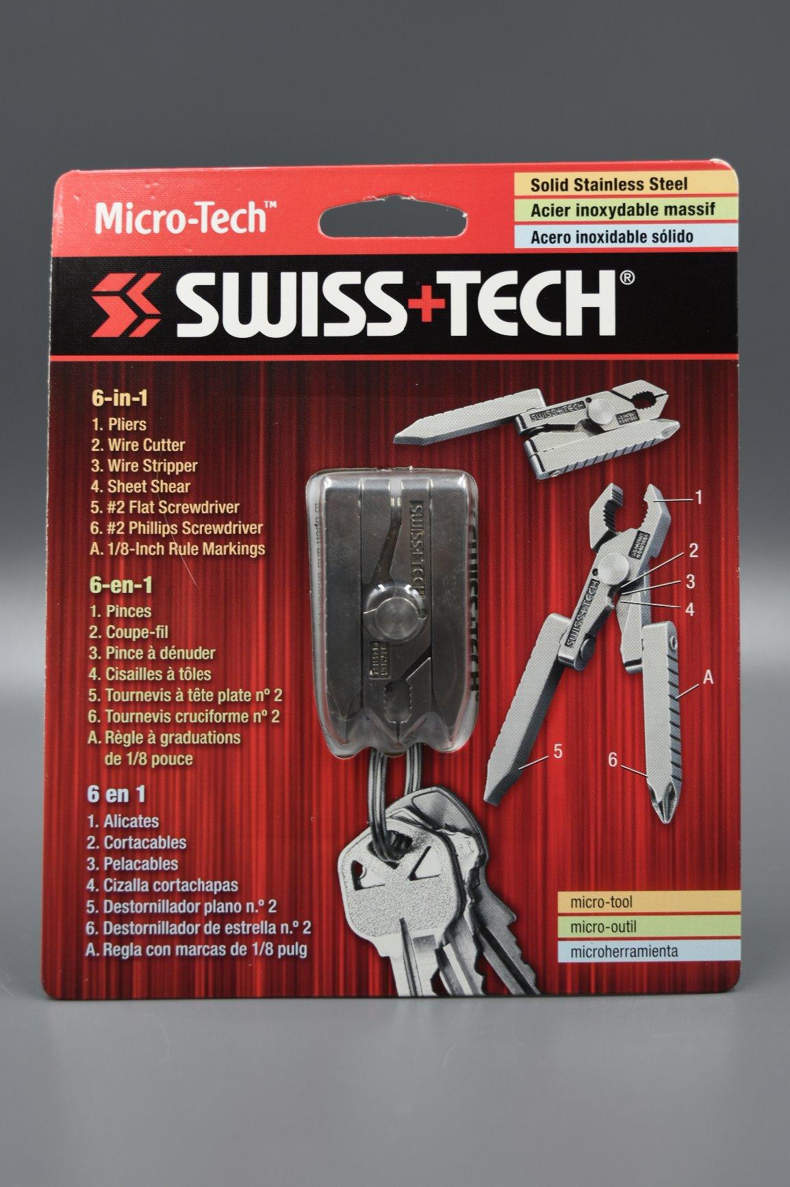 SWISS+TECH ST50022 Stainless Steel 6-in-1 Key Chain Multi Tool, Polished Finish customer photo 2