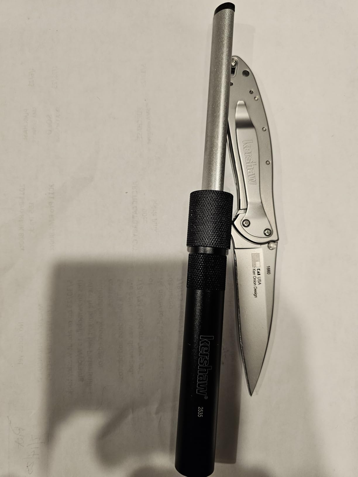 Kershaw Leek, BlackWash Pocket Knife (1660BLKW); 3