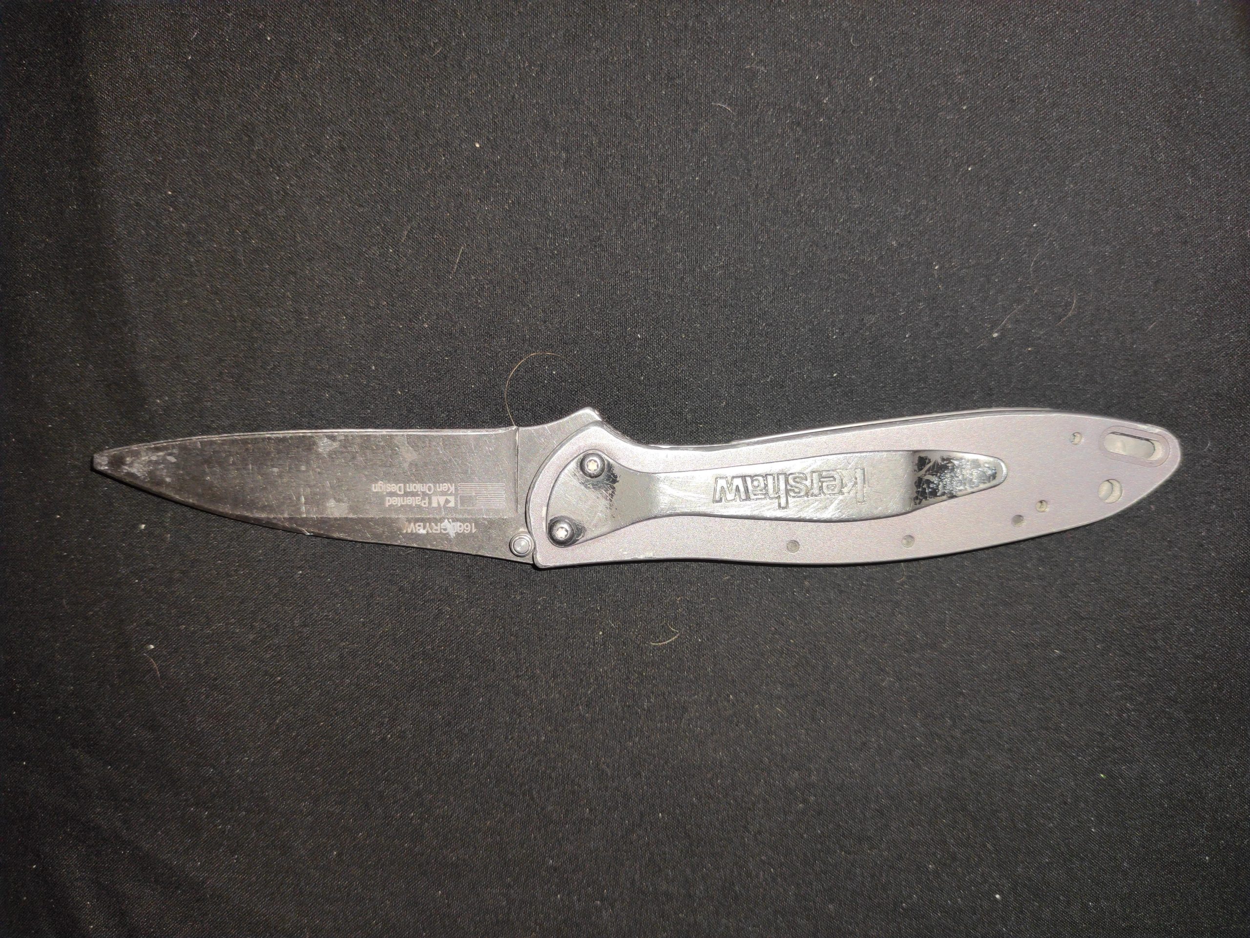 Kershaw Leek, BlackWash Pocket Knife (1660BLKW); 3
