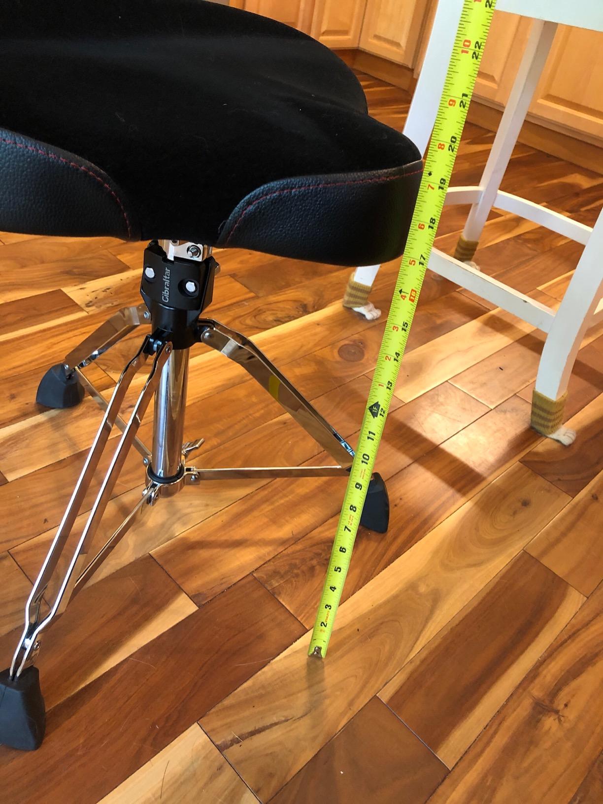 Gibraltar 9608MB Drum Throne with Motorcycle Seat & Backrest, Double-Braced customer photo 1