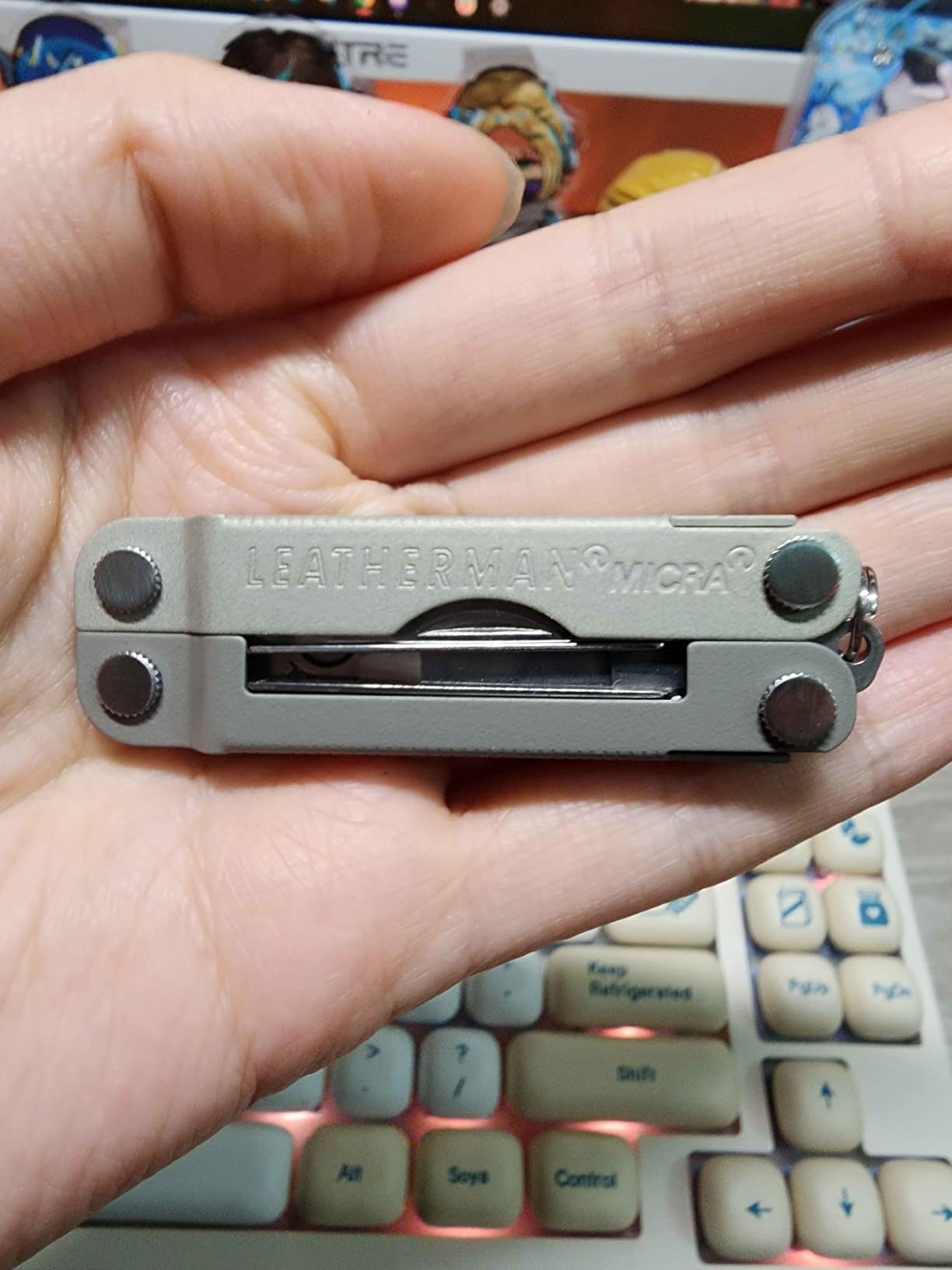 LEATHERMAN Micra Keychain Multi-tool with Grooming Tools, Mini Pocketknife for Everyday Carry (EDC), Built in the USA, Stainless Steel customer photo 2