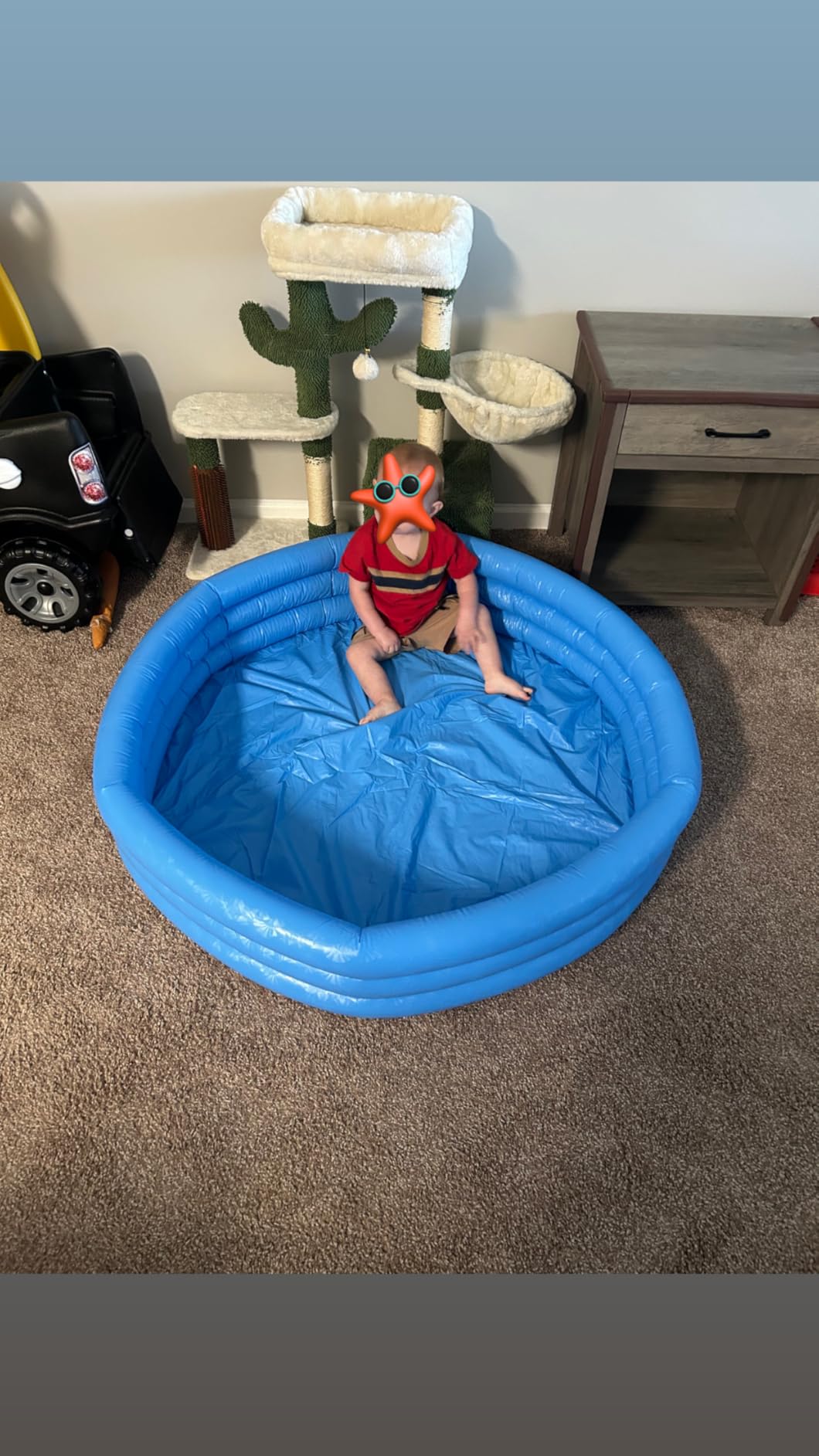 INTEX 59416EP Crystal Blue Inflatable Kiddie Swimming Pool, 45in x 10in customer photo 2