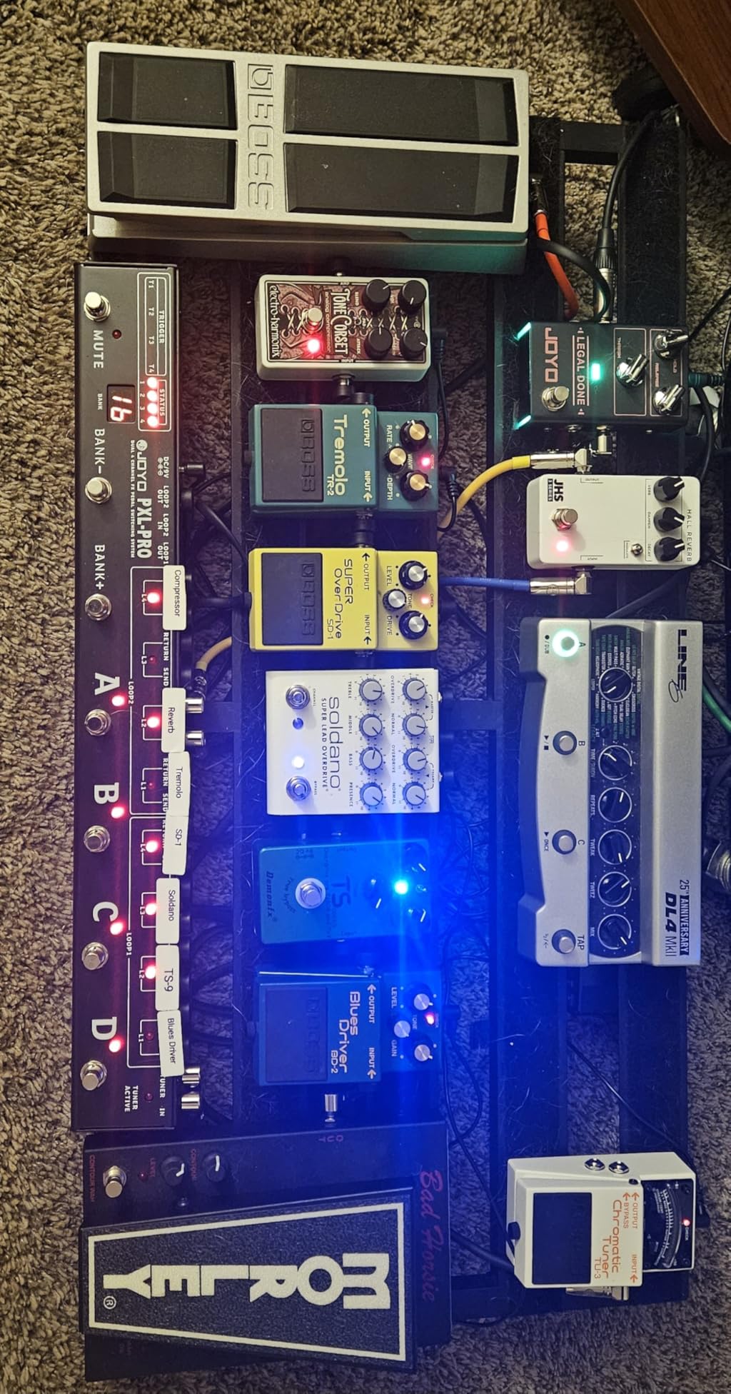 Boss SD-1 SUPER Overdrive Compact Overdrive Pedal customer photo 2