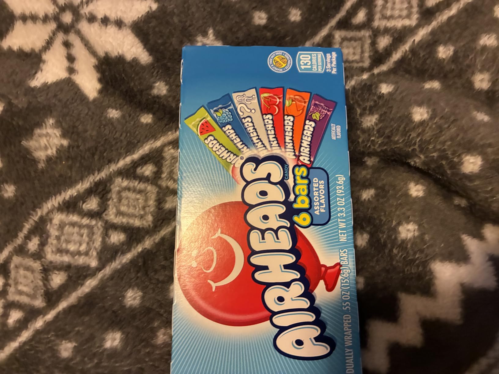 Airheads Full-Size Candy Bars, Assorted Taffy Variety Pack, 60 Count Box customer photo 1