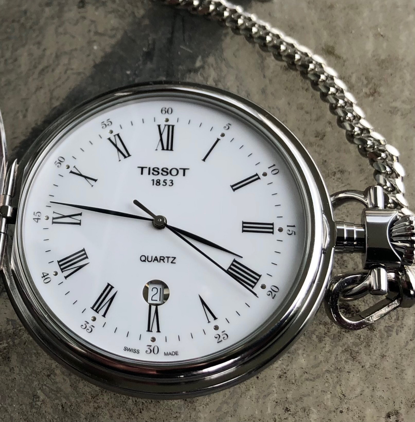 Tissot Unisex-Adult Savonnettes Quartz Stainless Steel Specialities Silver T83655313 customer photo 1