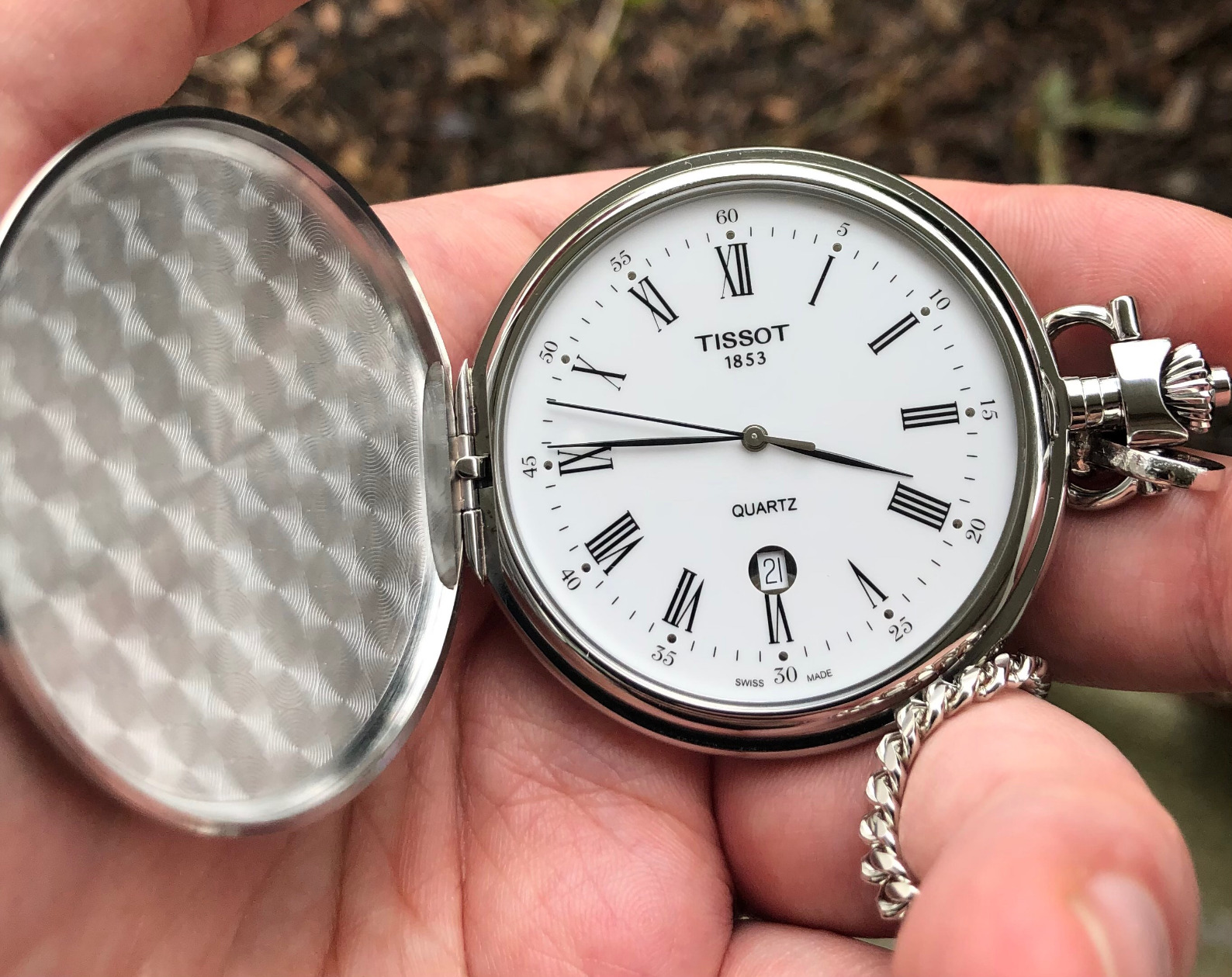 Tissot Unisex-Adult Savonnettes Quartz Stainless Steel Specialities Silver T83655313 customer photo 2