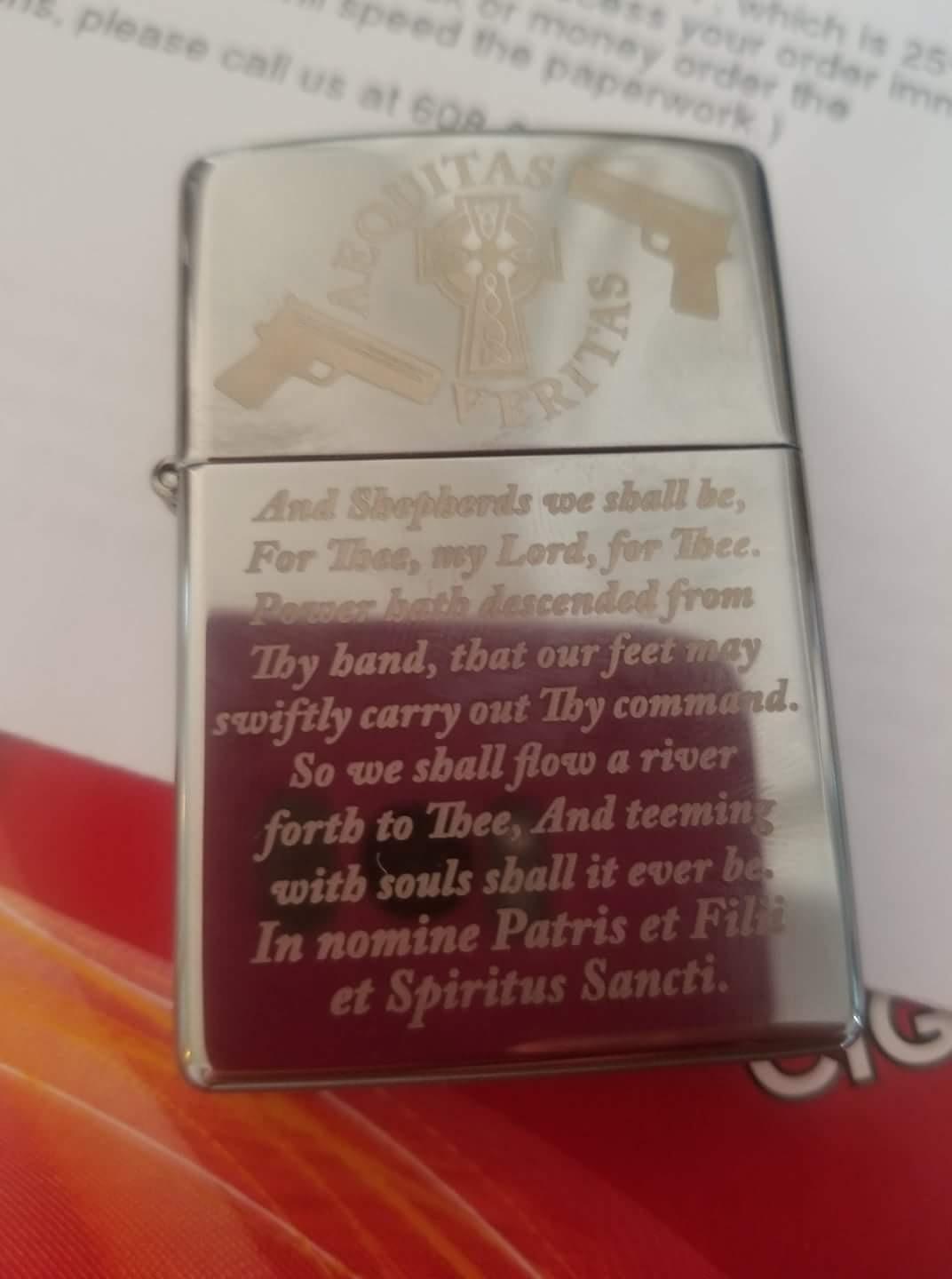 Zippo Classic High Polish Chrome Pocket Lighter - Windproof Refillable Flip-Top Metal Lighter - Everyday Use Pocket Lighters - Luxury Lighters Made in USA customer photo 2