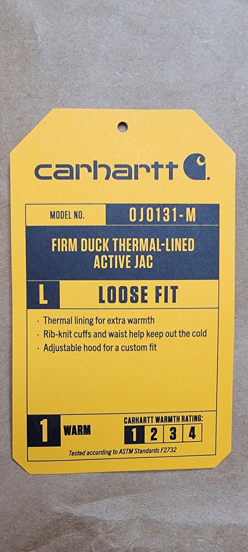 Carhartt Men's Loose Fit Firm Duck ThermalLined Active Jacket customer photo 1