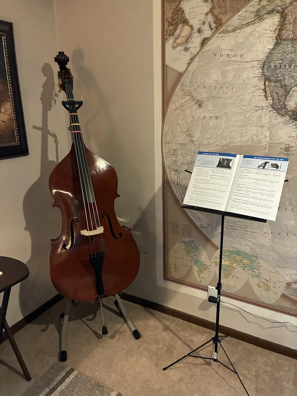 Ingles Adjustable Folding Cello/Bass Stand (SA-22) Grey customer photo 2