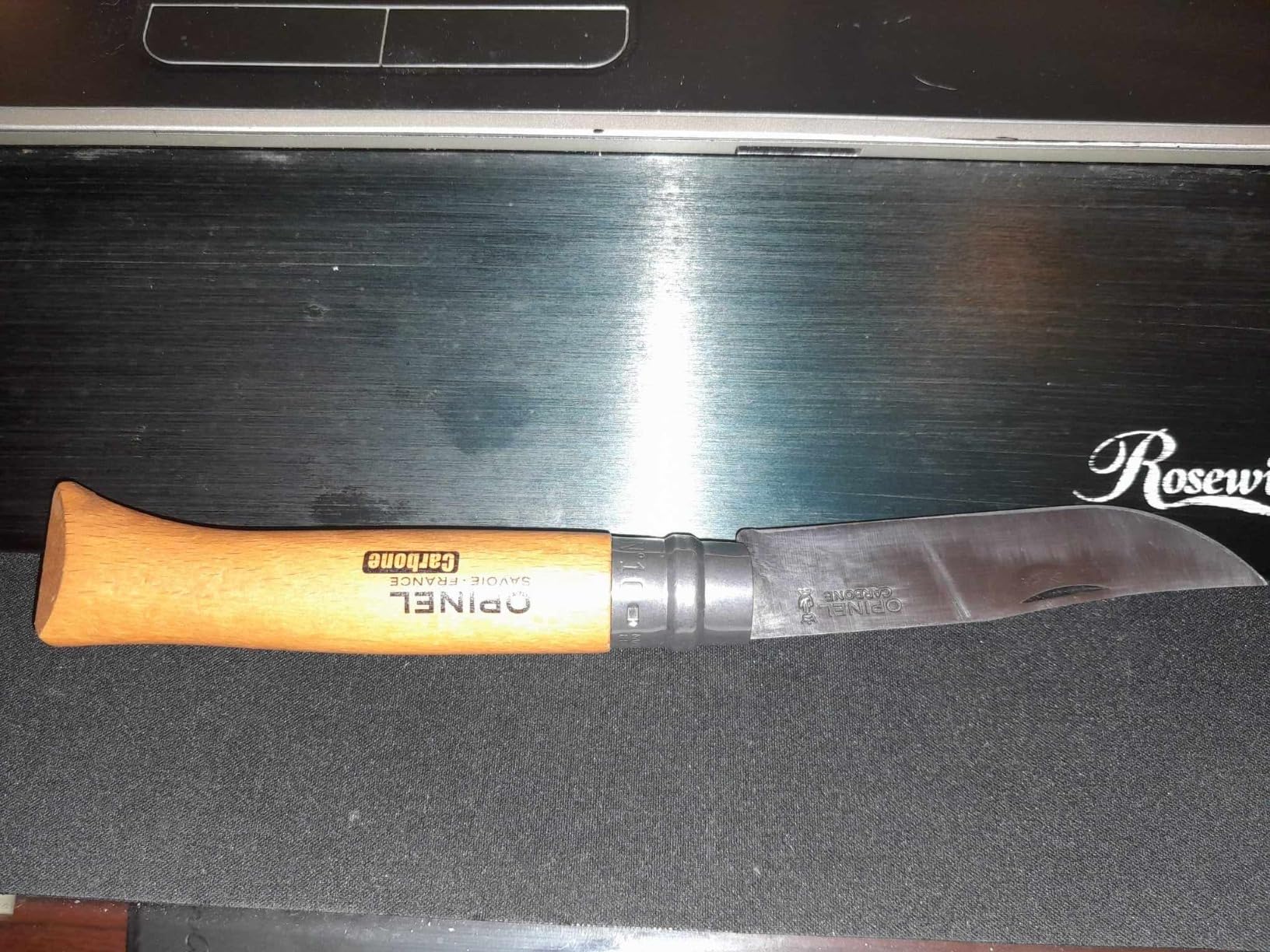 OPINEL No. 08 Carbone - Carbon Steel Folding Pocket Knife, Beechwood Handle, Easy to Sharpen, Lightweight, Simple Design, Virobloc Safety Ring, Made in Savoie France customer photo 2