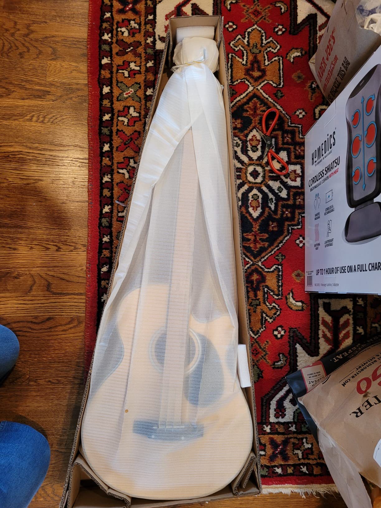 Best Choice Products Acoustic Electric Bass Guitar, Full Size 4 String, Fretted Bass Guitar w/Padded Gig Bag - Blue customer photo 2