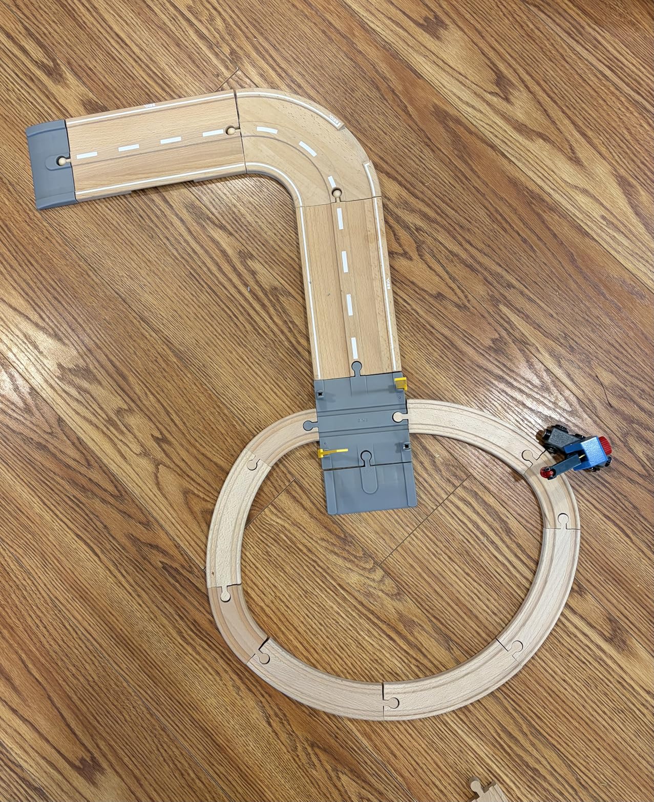 BRIO World Rail & Road Loading Set - 32-Piece FSC-Certified Wood Train Set & Accessories - Special Crane Car, Flatbed, Tracks, & More - Works with All Wooden Railway Sets - Fun Play for Ages 3+ customer photo 1