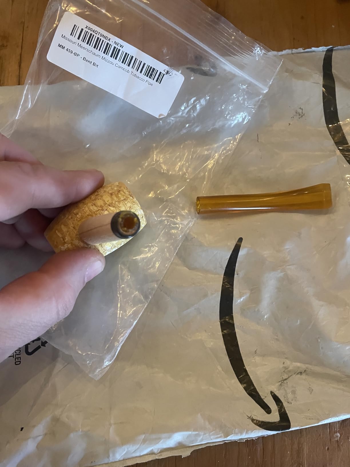 Missouri Meerschaum - Mizzou Corncob Tobacco Pipe customer photo 1