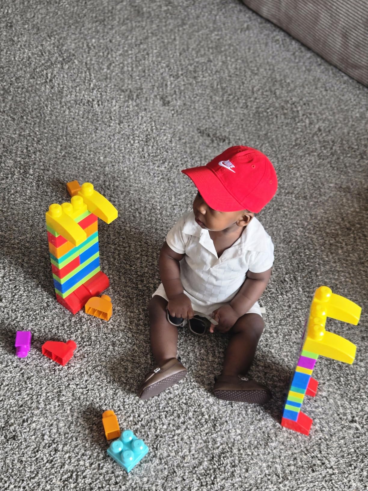 MEGA BLOKS First Builders Toddler Blocks Toys Set, Big Building Bag Collection with 80 Pieces and Storage, Pink, Ages 1+ Years customer photo 2