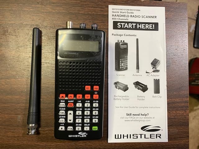 Whistler WS1010 Analog Handheld Scanner - 400 Channels, Skywarn, Same Weather Alerts, Spectrum Sweeper, PC Programmable, Service Banks for Police, Fire, Marine, Air & Ham - Black customer photo 1