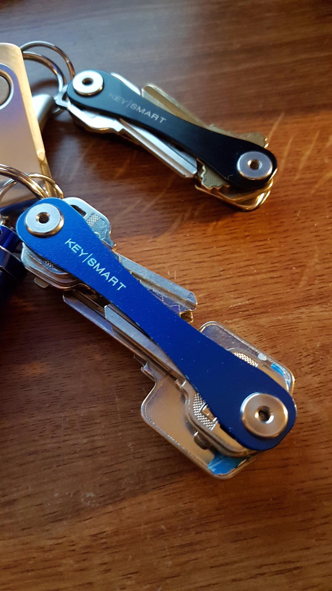 KeySmart Original Key Holder - Compact Key Organizer for Key Chain, Minimalist Clutter-Free EDC Keychains Key Ring, Blue, 14 Keys customer photo 1