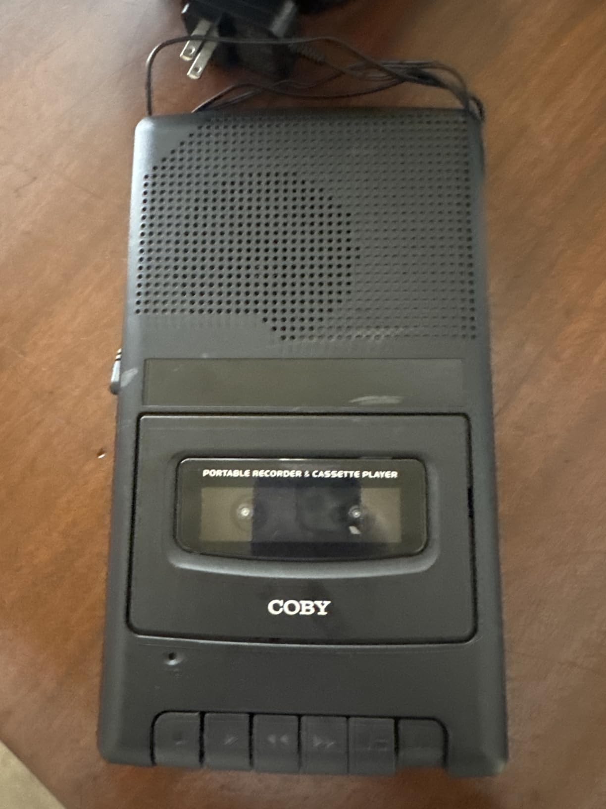 Coby Cassette Tape Player and Recorder, Built in Mic, Battery or AC, Black customer photo 2