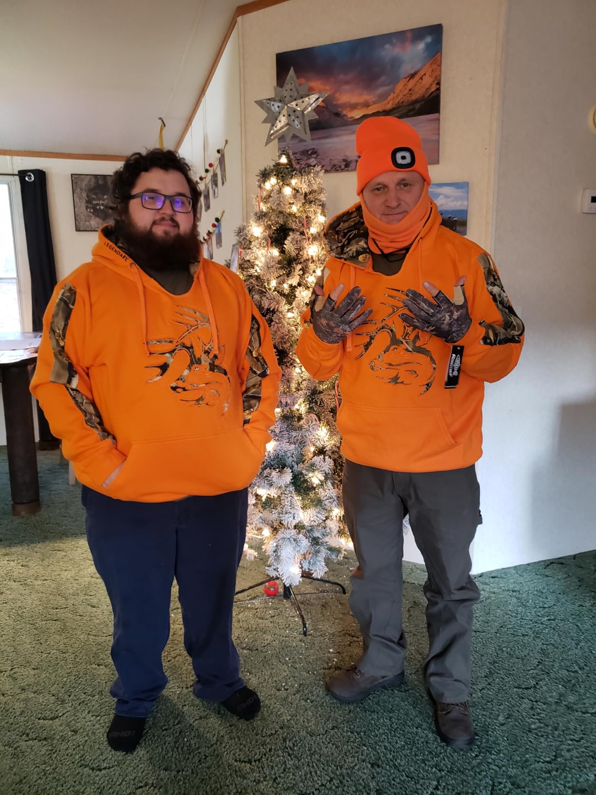 Legendary Whitetails Mens Plaid Camo Pullover Hoodie customer photo 1