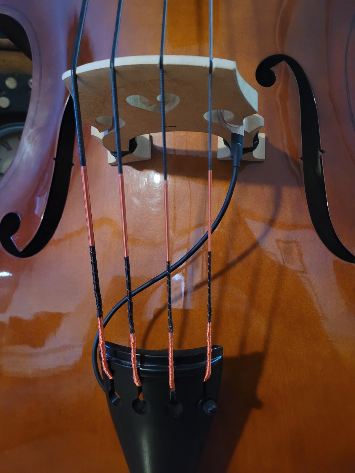 KNA DB-1 Double Bass Pickup, Bridge Mounted Piezo Pickup for Upright Bass customer photo 1