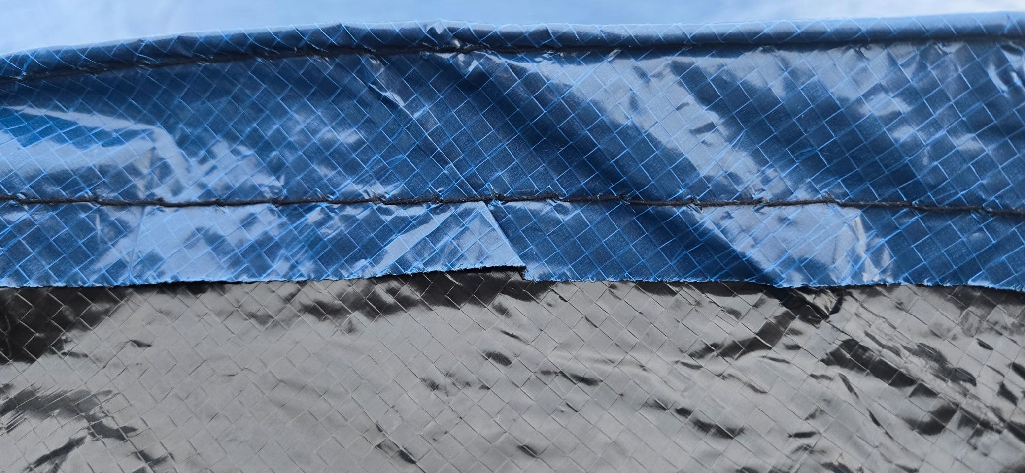 Pool Mate 24 ft Classic Blue Winter Pool Cover for Above Ground Pools, 4 ft Overlap (28 ft Cover Size), Solid 8 x 8 Scrim, 2.36 oz/yd2, 10-Year Warranty customer photo 1