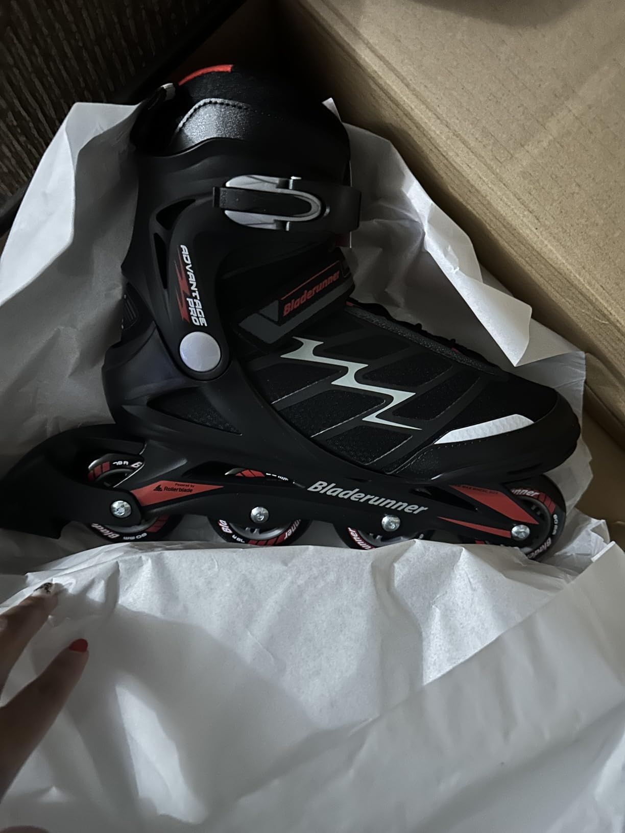 Bladerunner by Rollerblade Advantage Pro XT Men's Adult Fitness Inline Skate, Black and Red, Inline Skates ,10 customer photo 1