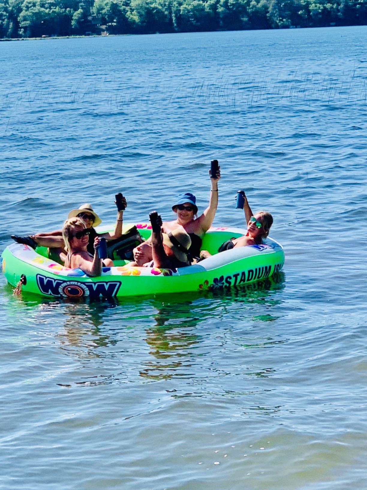 WOW Sports Stadium Islander Floating Island - Holds Up to 6 People | Mesh cooling seats. customer photo 1