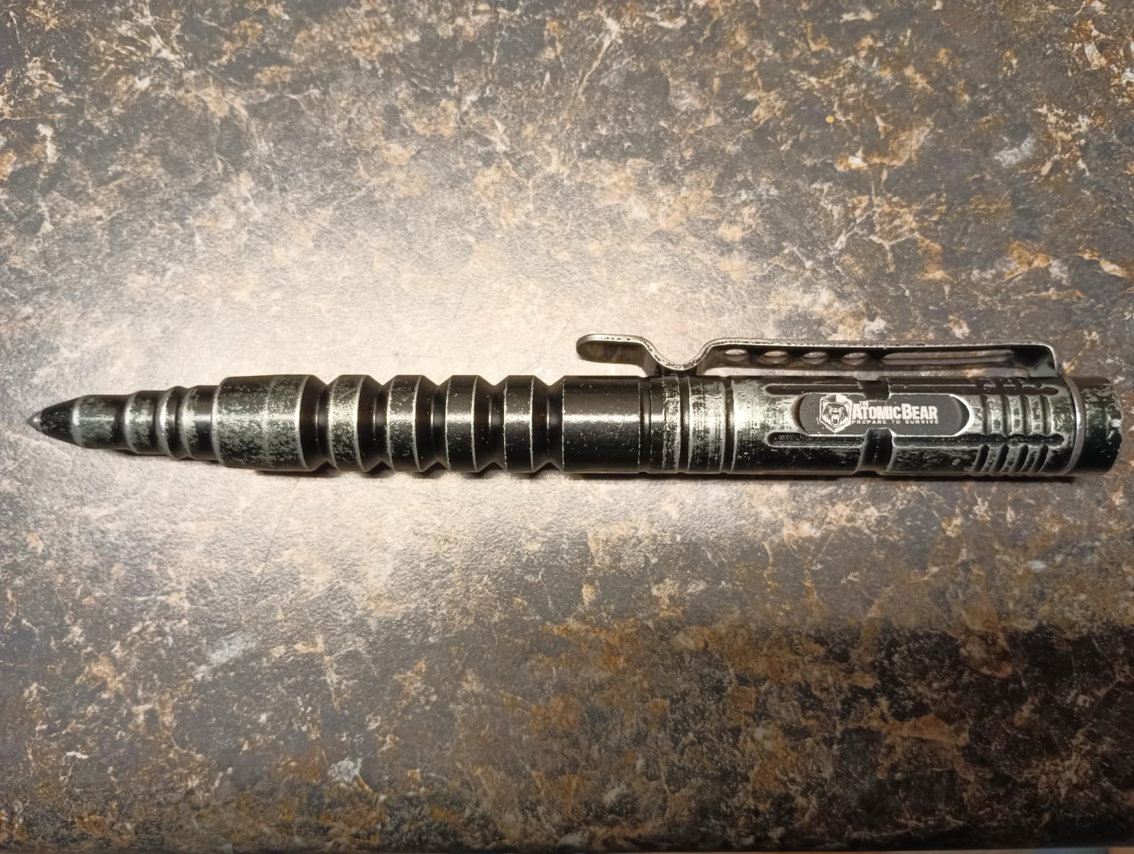 The Atomic Bear Tactical Pen - Pen With Window Breaker - Used in Police and Military Gear - Ballpoint Pens with Free 2nd ink refill customer photo 1